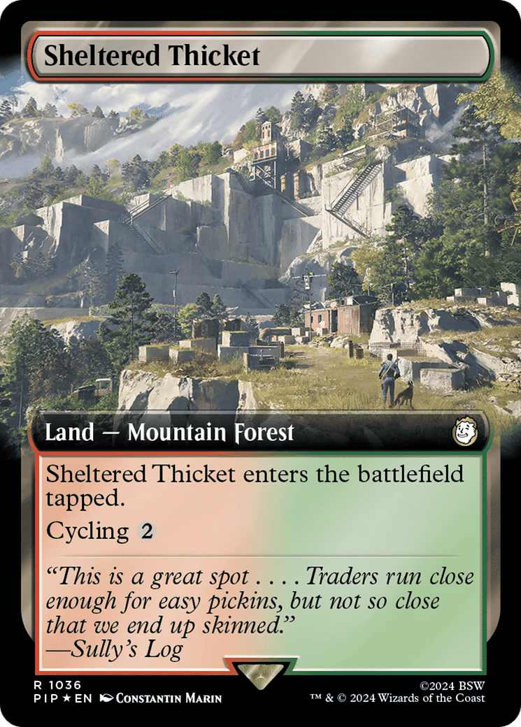 Sheltered Thicket — Fallout — Magic: The Gathering