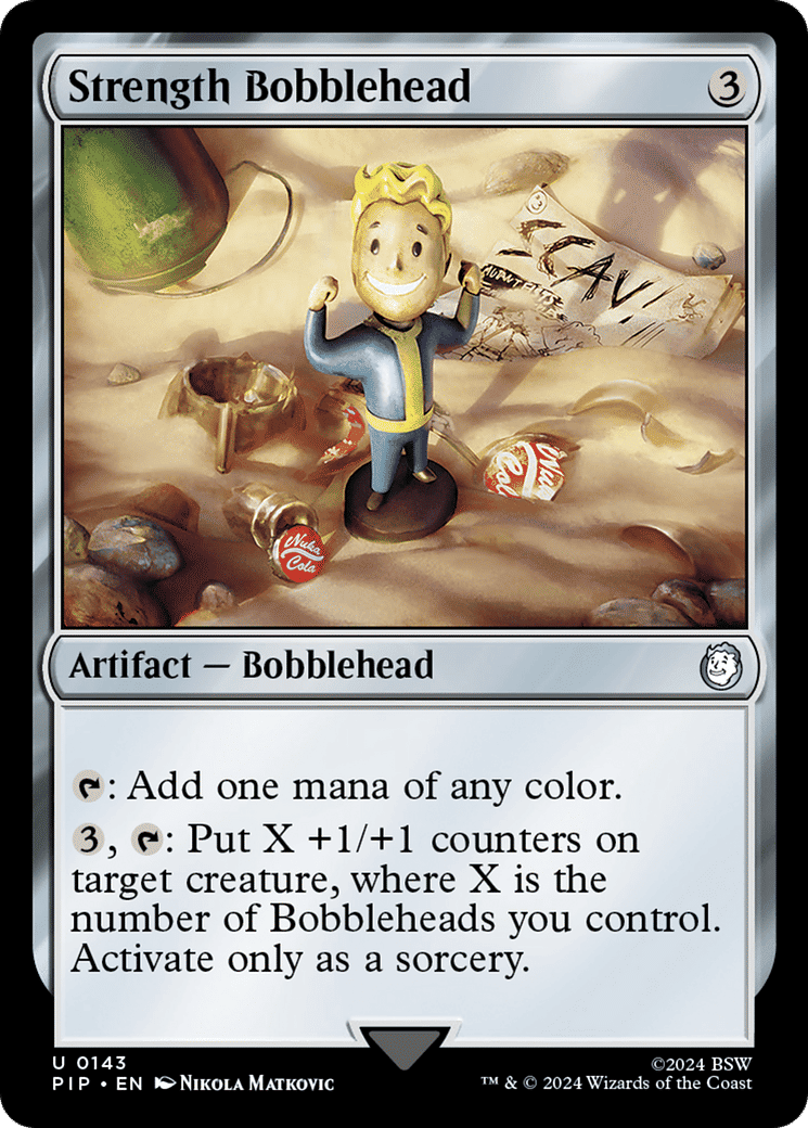 Strength Bobblehead — Fallout — Magic: The Gathering