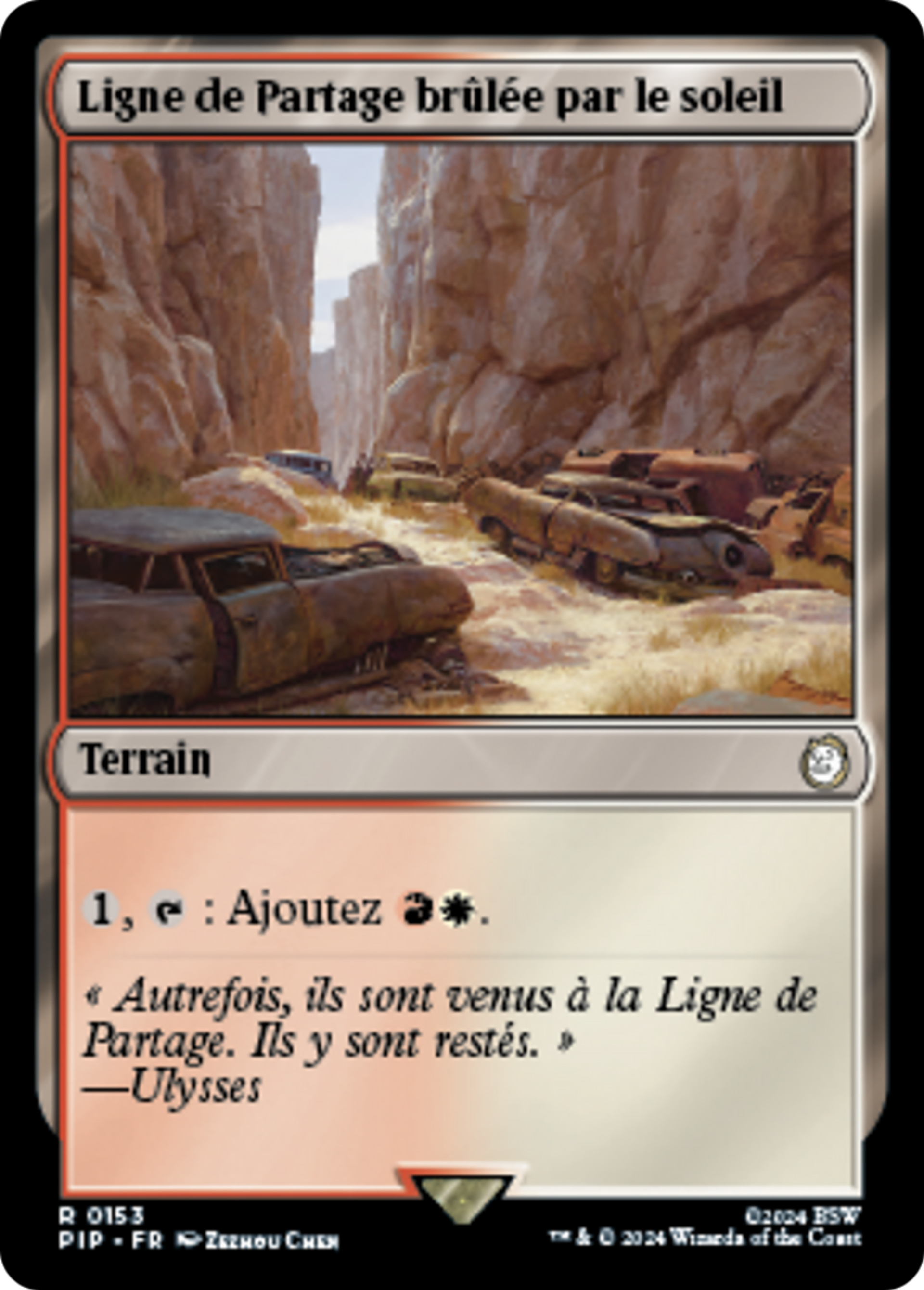 Ligne de Partage brûlée par le soleil — Fallout — Magic: The Gathering
