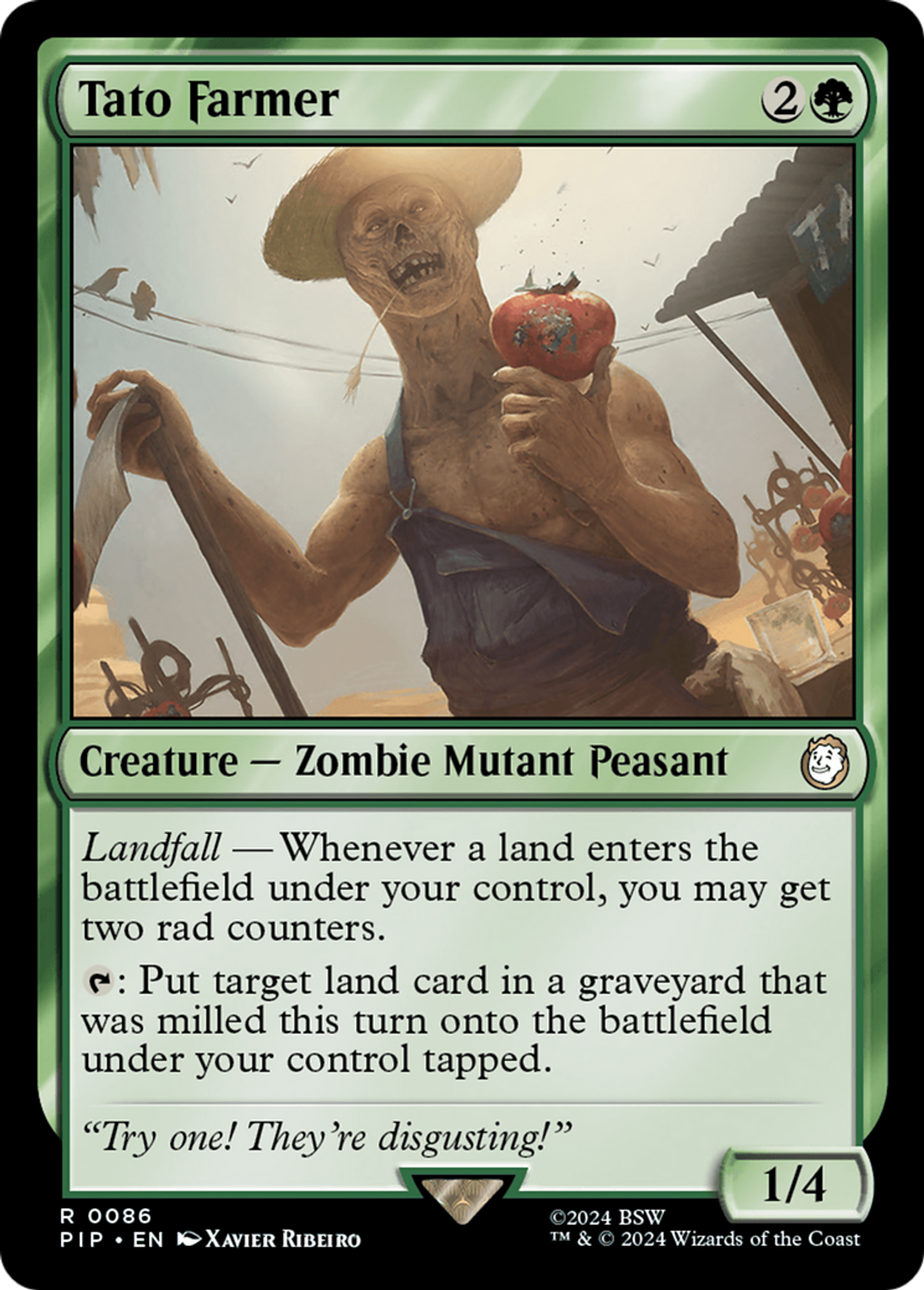 Cultivateur de pomates — Fallout — Magic: The Gathering