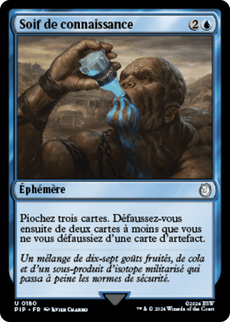 Soif de connaissance — Fallout — Magic: The Gathering