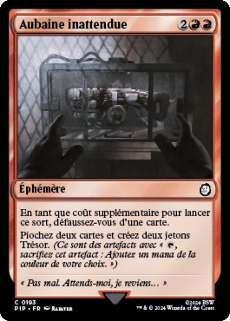 Aubaine inattendue — Fallout — Magic: The Gathering