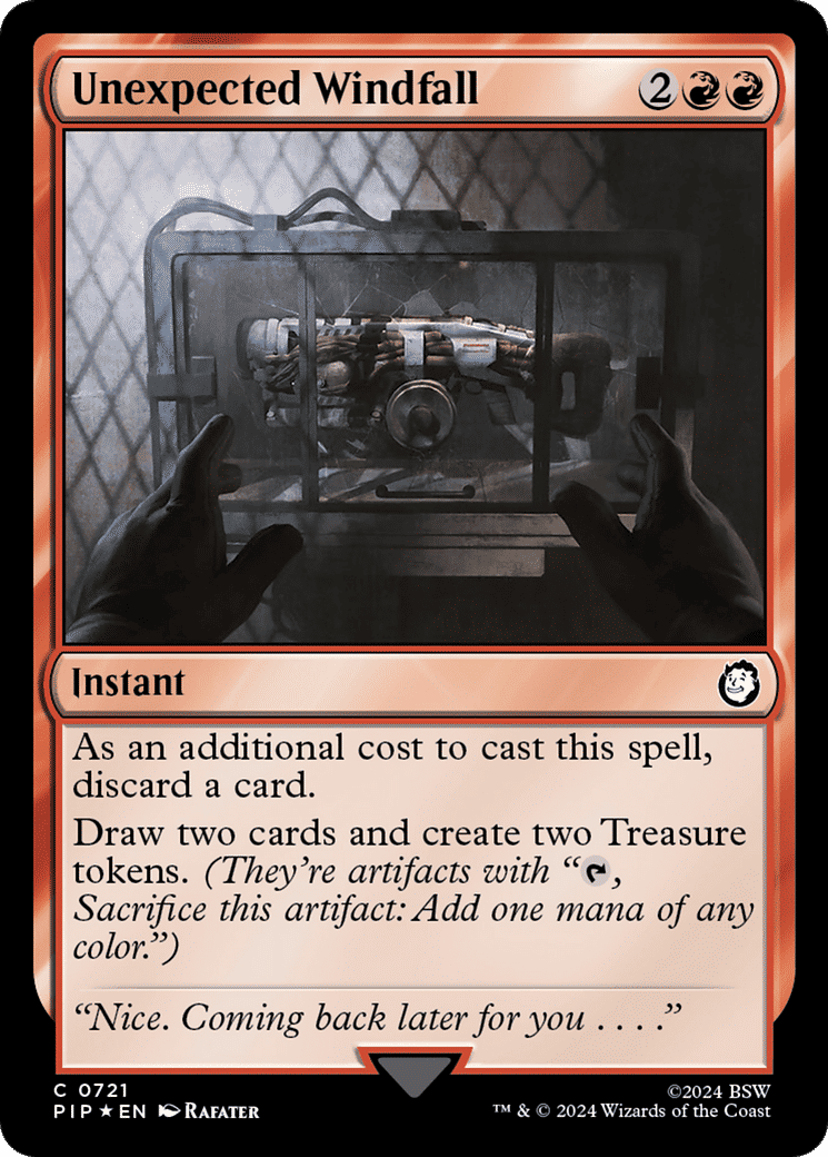 Unexpected Windfall — Fallout — Magic: The Gathering