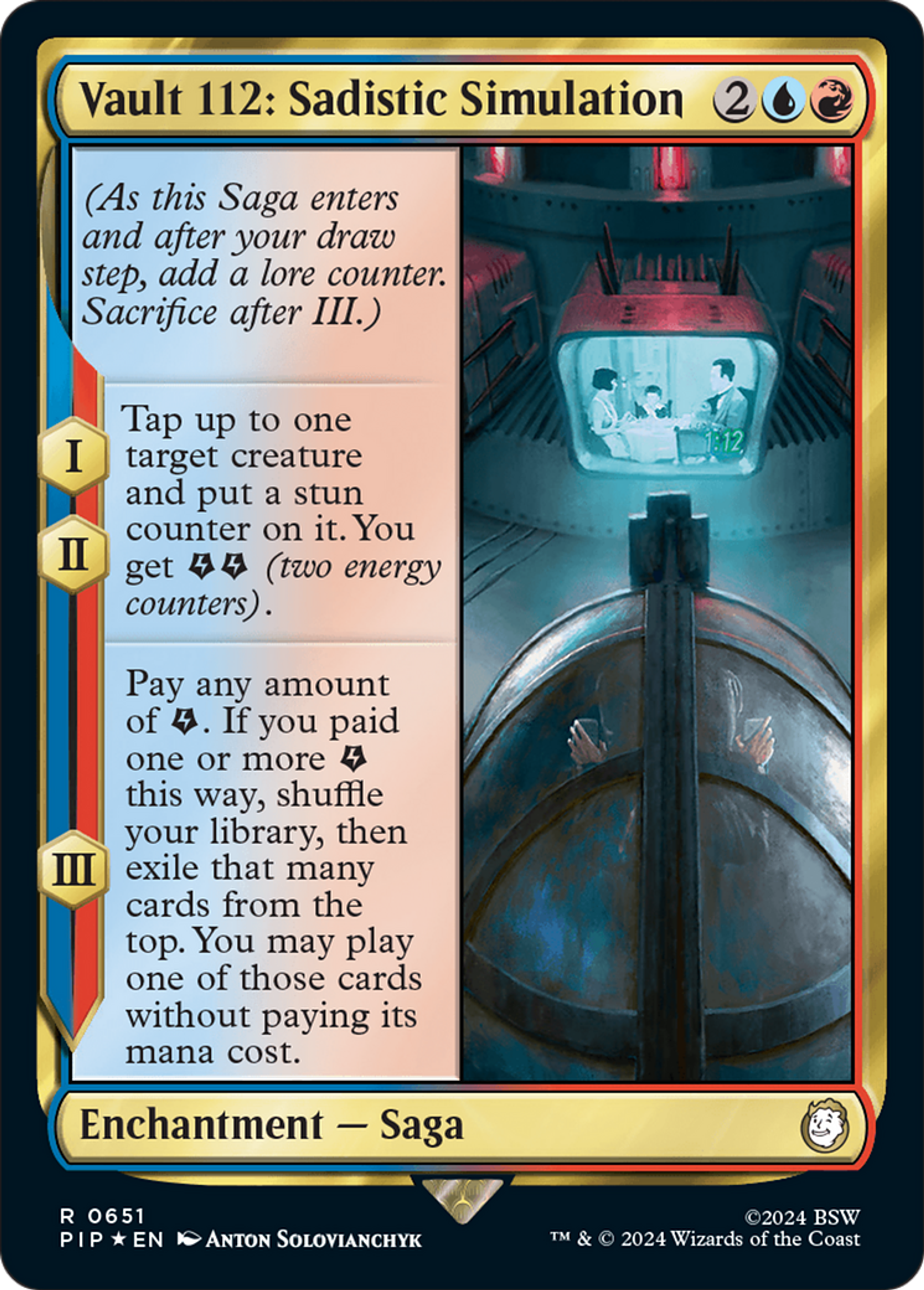 Abri 112 : simulation cruelle — Fallout — Magic: The Gathering