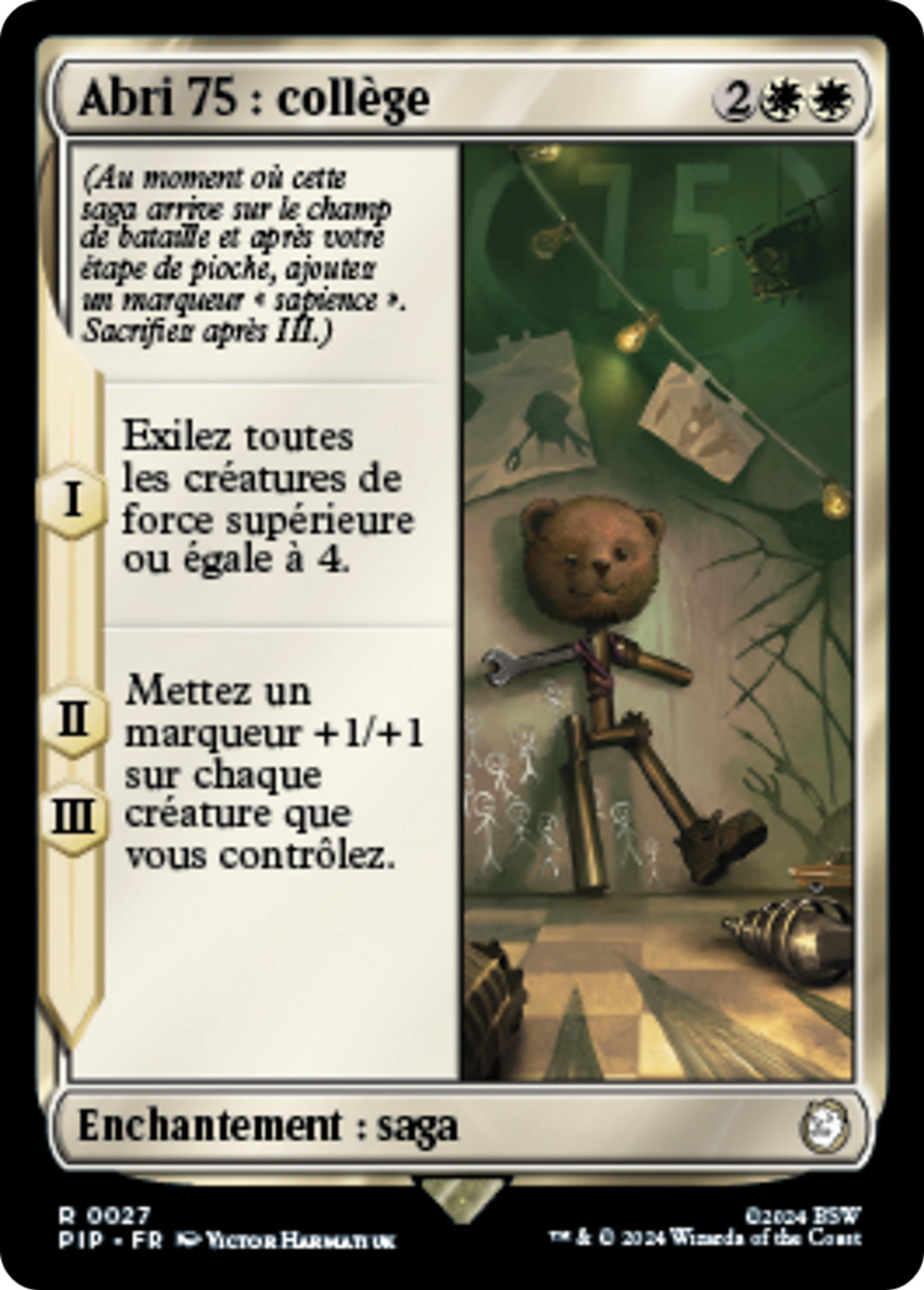 Abri 75 : collège — Fallout — Magic: The Gathering