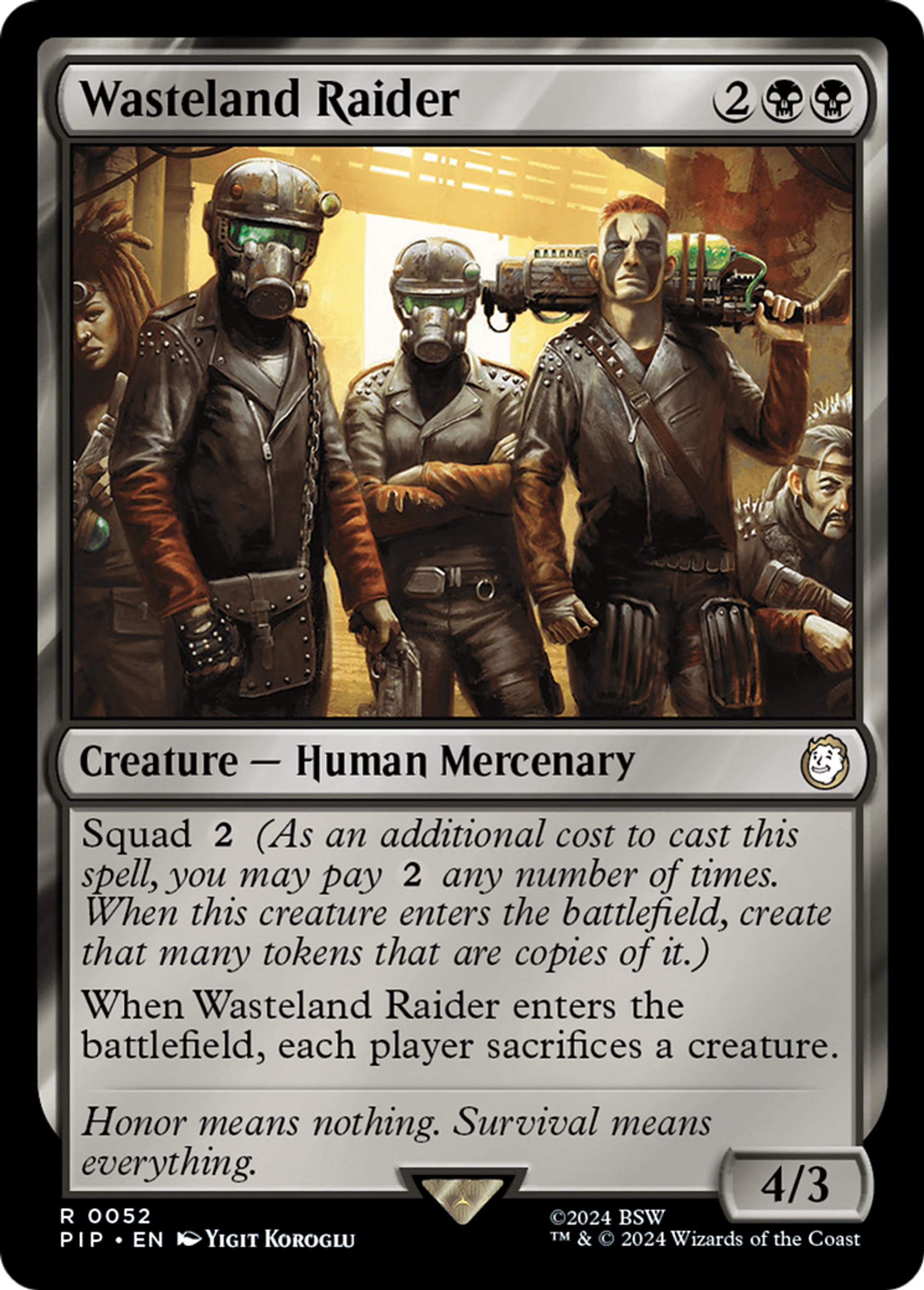 Wasteland Raider — Fallout — Magic: The Gathering