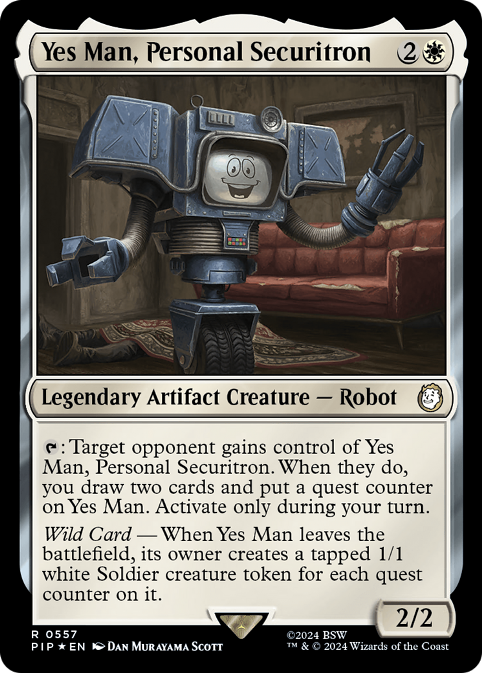 Yes Man, Personal Securitron — Fallout — Magic: The Gathering