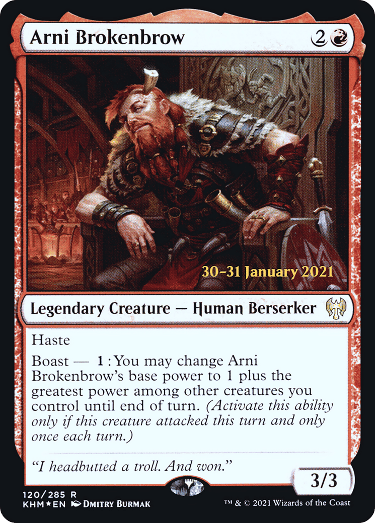 Arni Brokenbrow — Kaldheim Promos — Magic: The Gathering