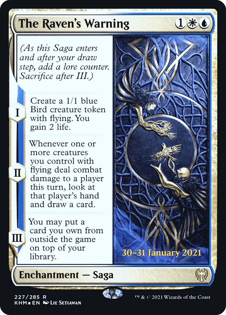The Raven's Warning — Kaldheim Promos — Magic: The Gathering
