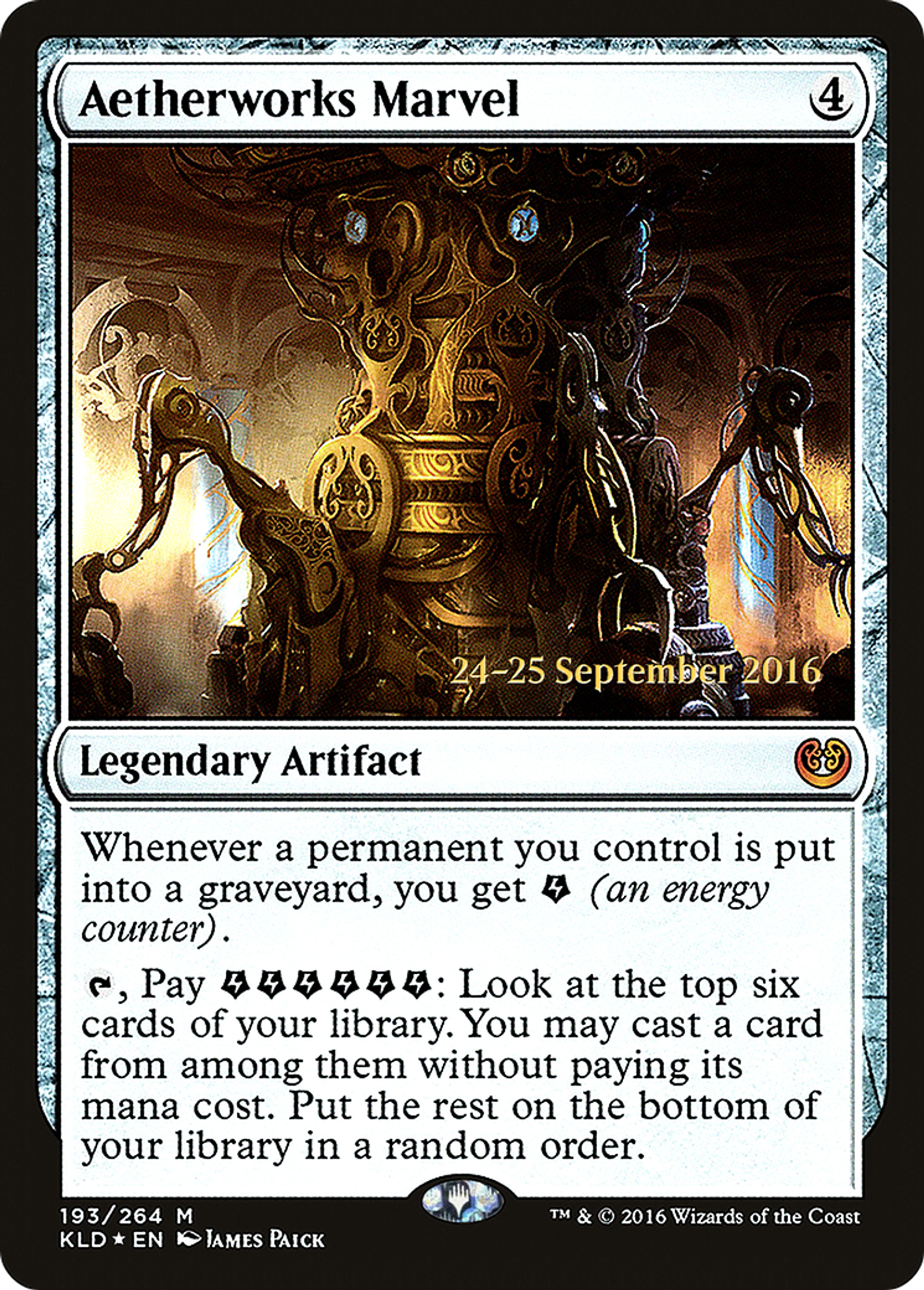 Aetherworks Marvel — Kaladesh Promos — Magic: The Gathering