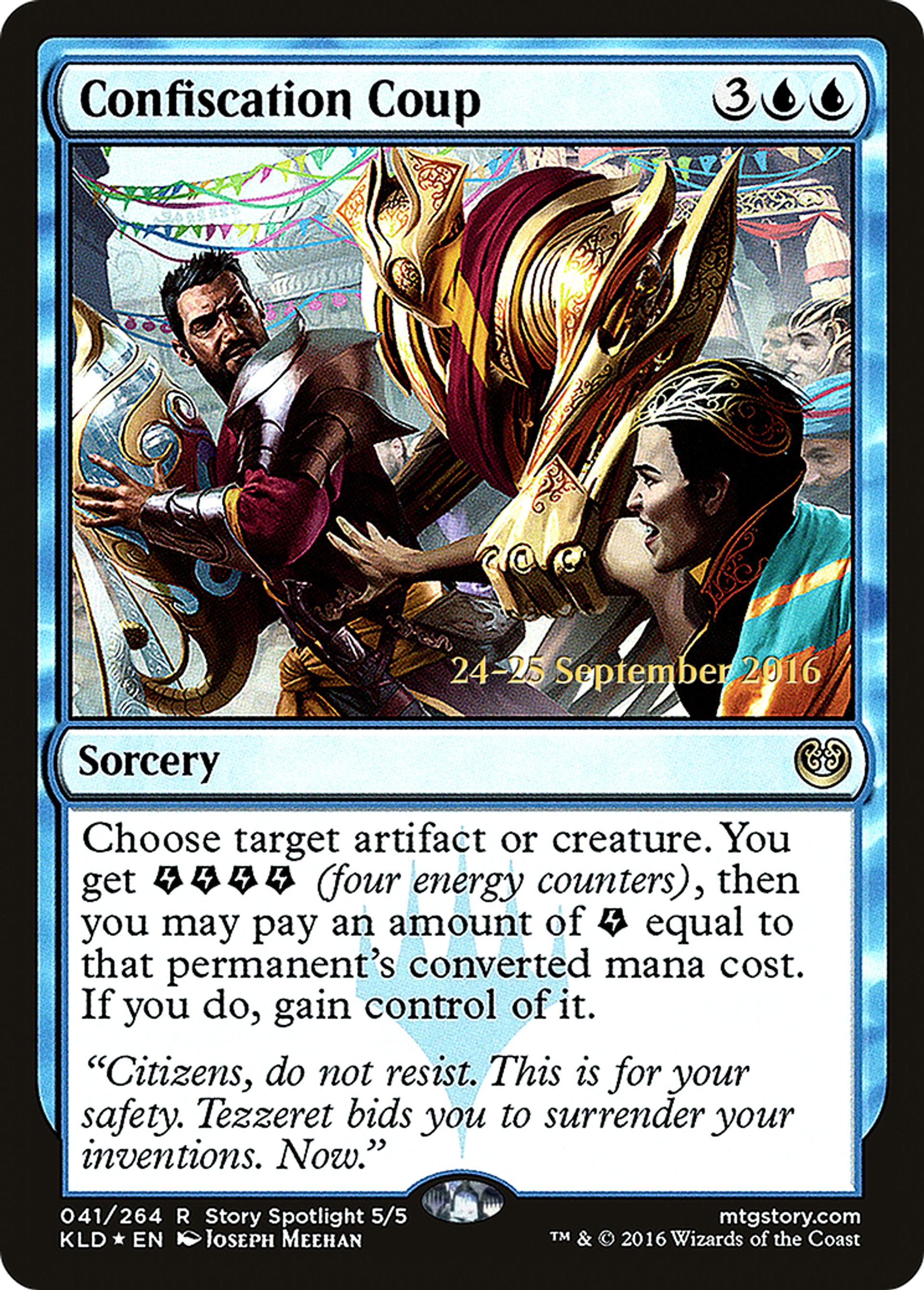 Confiscation Coup — Kaladesh Promos — Magic: The Gathering