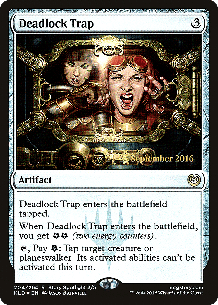 Deadlock Trap — Kaladesh Promos — Magic: The Gathering