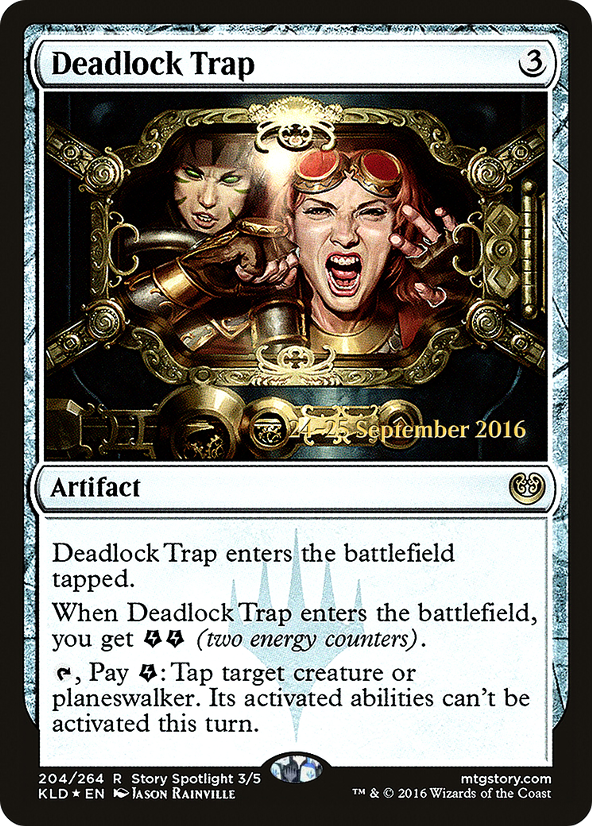Deadlock Trap — Kaladesh Promos — Magic: The Gathering