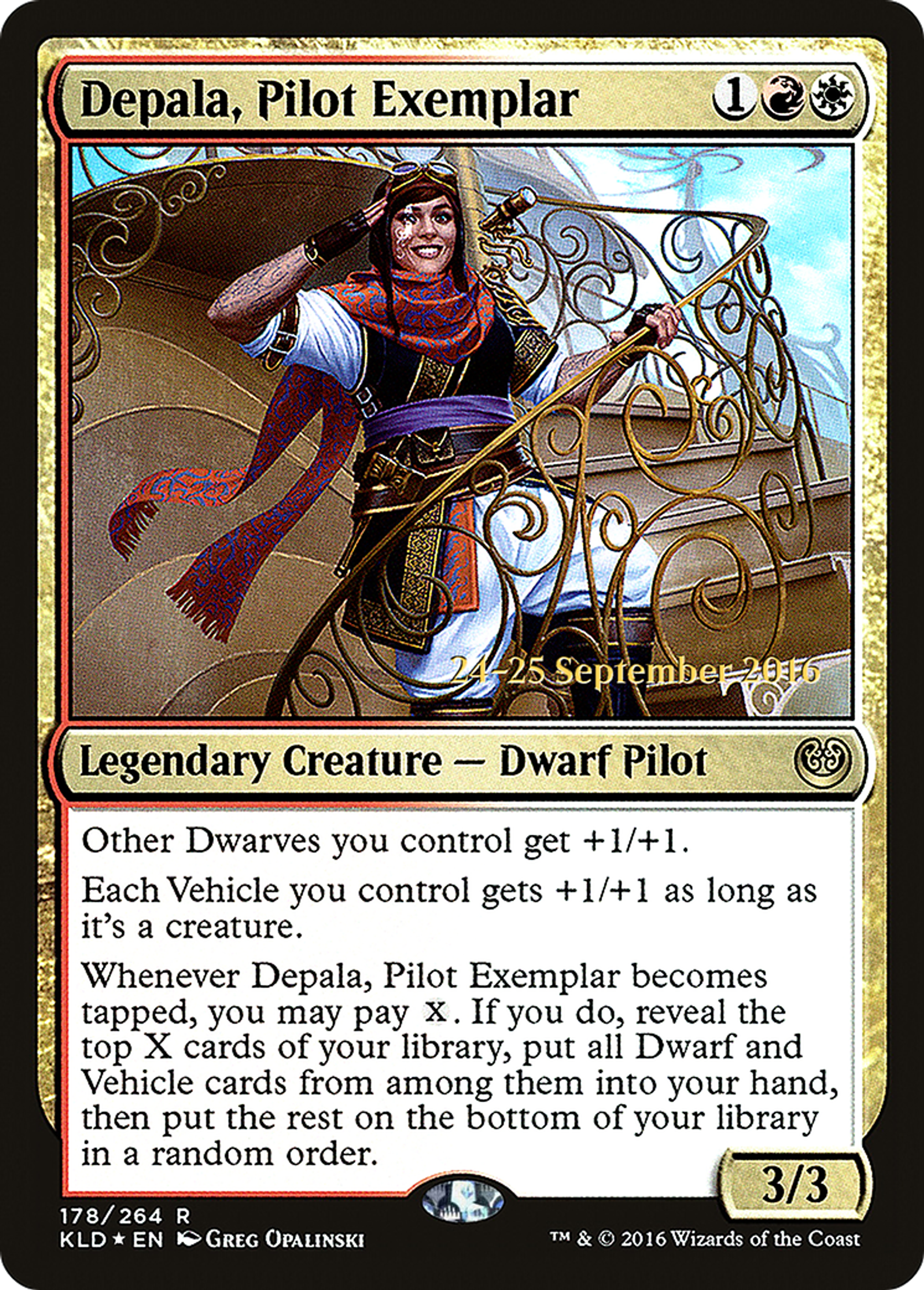 Depala, Pilot Exemplar — Kaladesh Promos — Magic: The Gathering