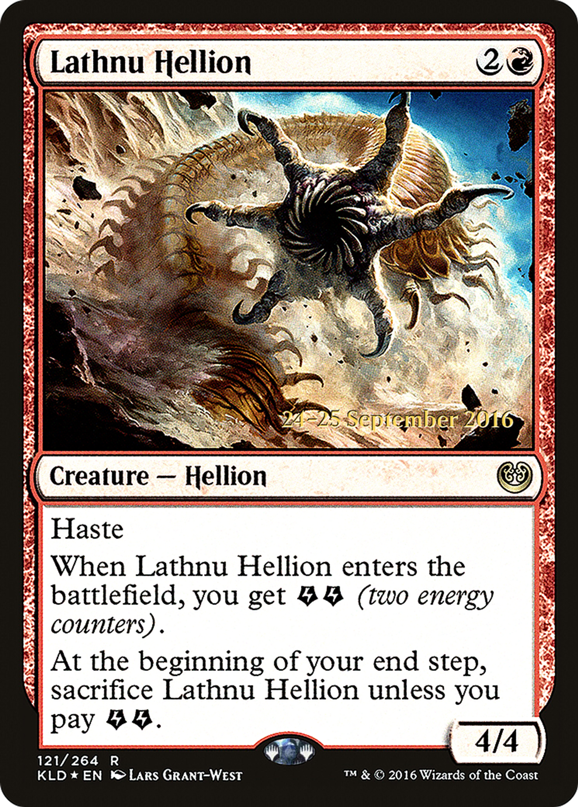 Lathnu Hellion — Kaladesh Promos — Magic: The Gathering