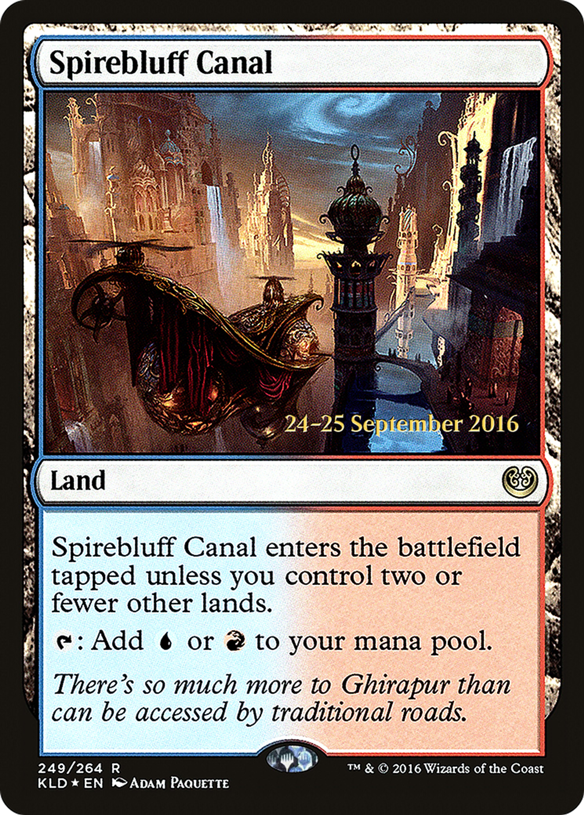 Spirebluff Canal — Kaladesh Promos — Magic: The Gathering