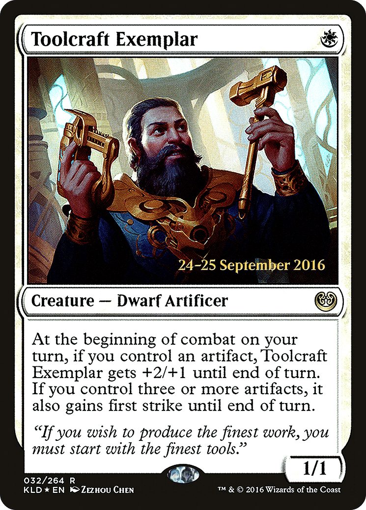 Toolcraft Exemplar — Kaladesh Promos — Magic: The Gathering