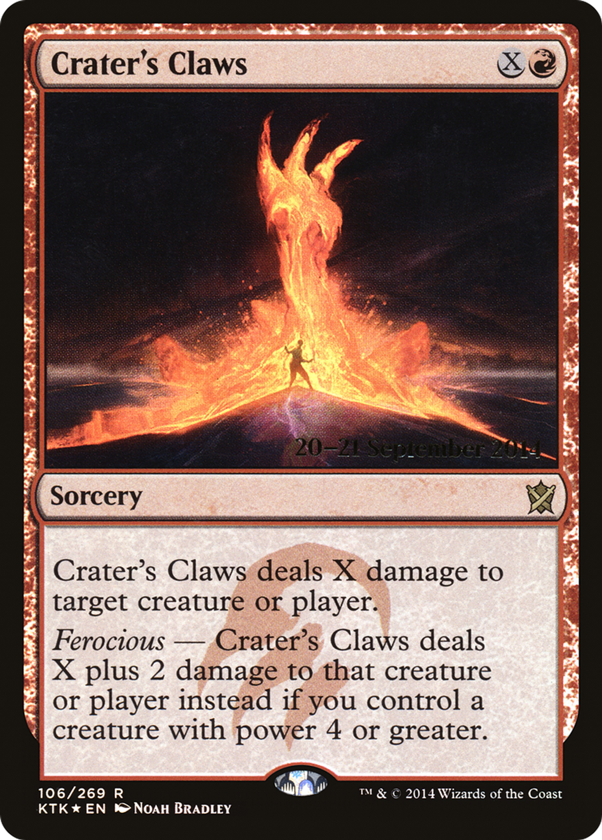 Crater's Claws — Khans of Tarkir Promos — Magic: The Gathering