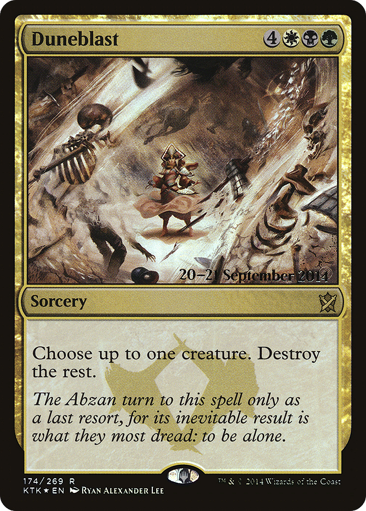Duneblast — Khans of Tarkir Promos — Magic: The Gathering