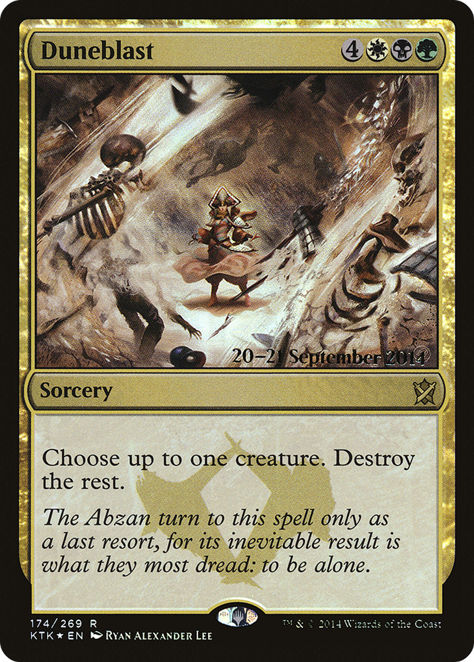 Duneblast — Khans of Tarkir Promos — Magic: The Gathering