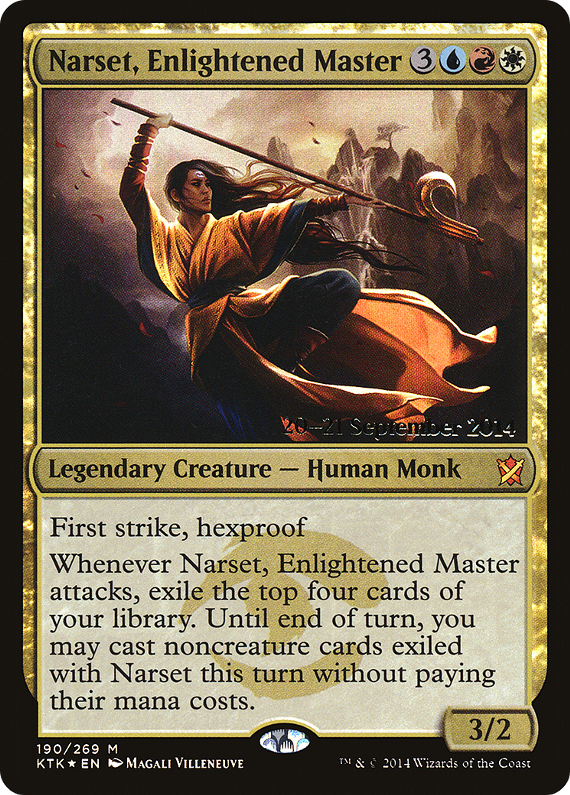 Narset, Enlightened Master — Khans of Tarkir Promos — Magic: The Gathering