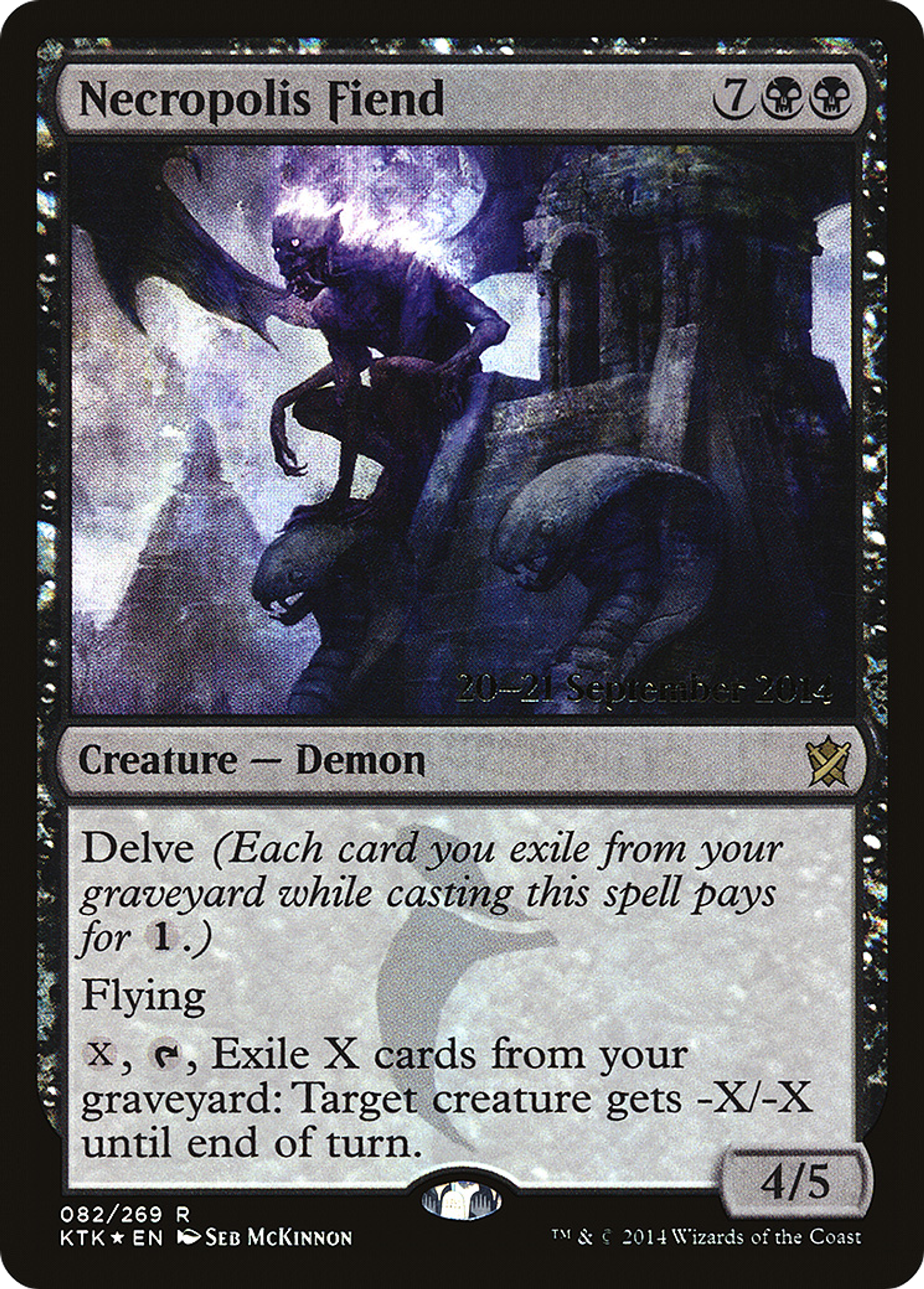 Necropolis Fiend — Khans of Tarkir Promos — Magic: The Gathering