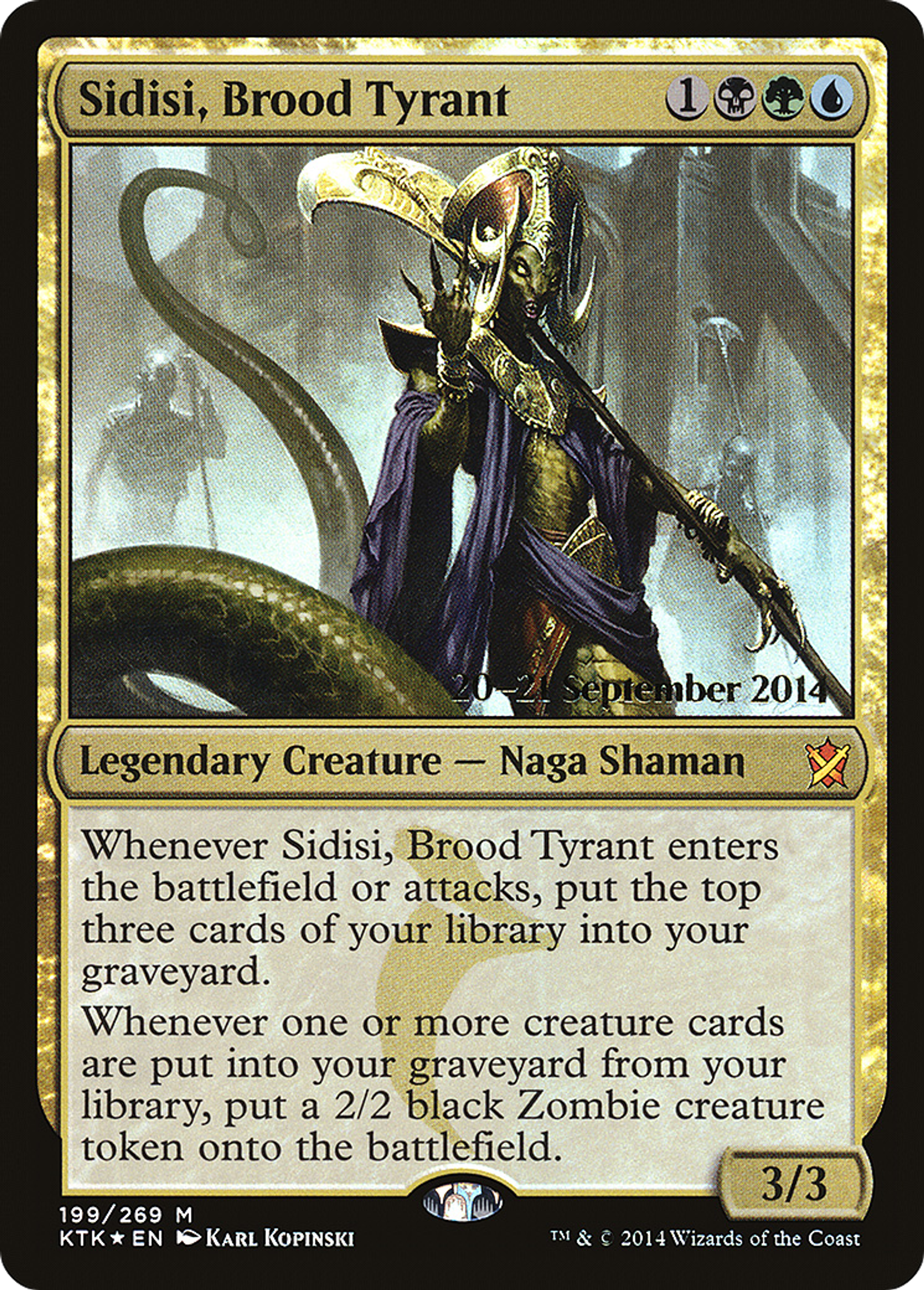 Sidisi, Brood Tyrant — Khans of Tarkir Promos — Magic: The Gathering