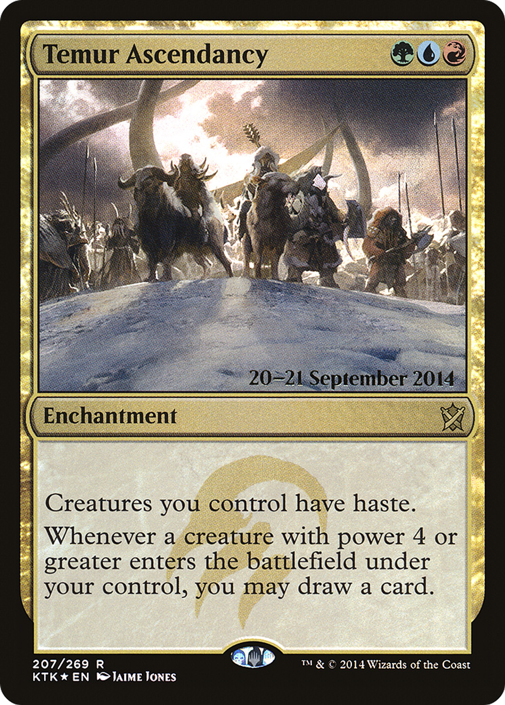 Temur Ascendancy — Khans of Tarkir Promos — Magic: The Gathering