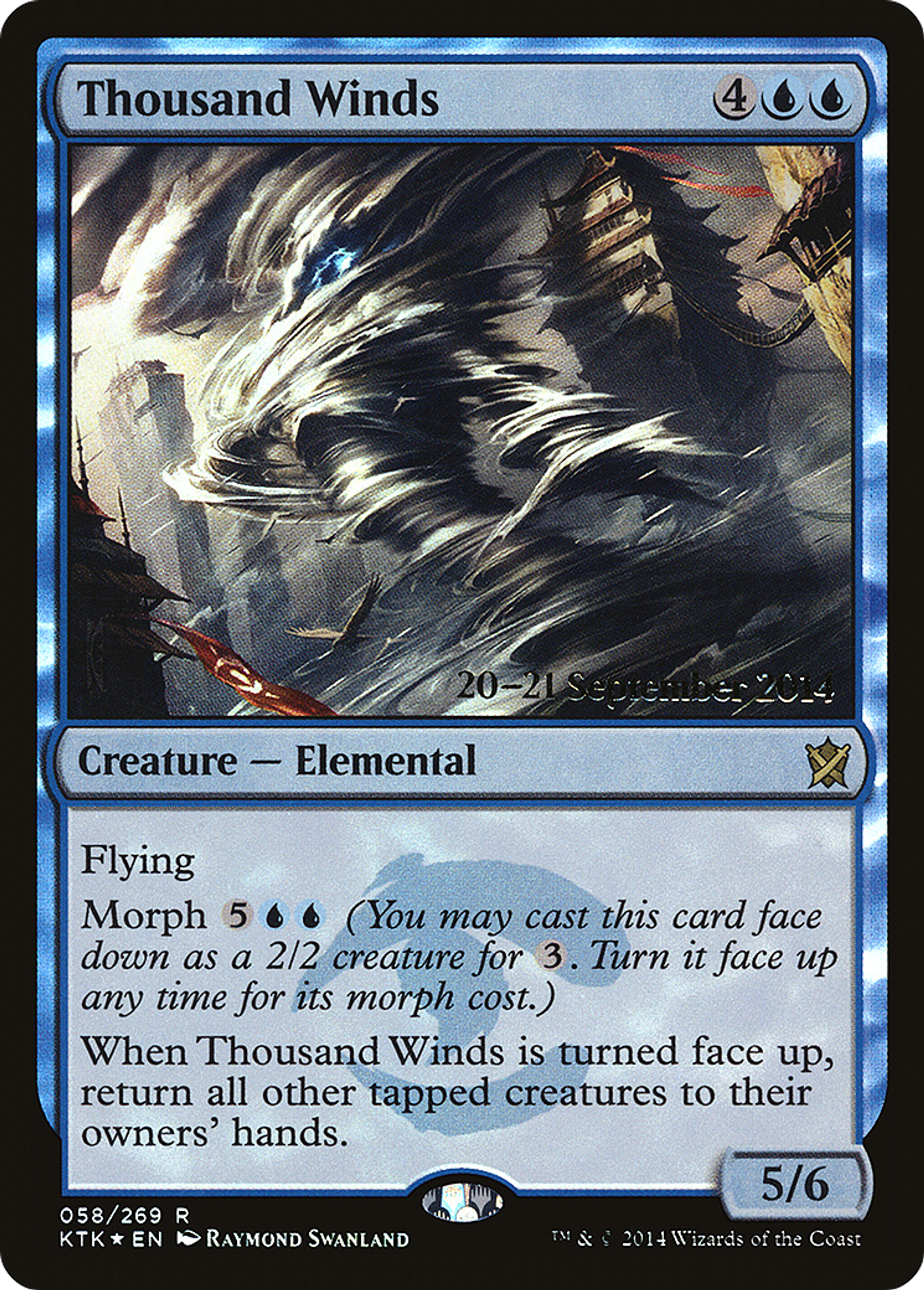 Thousand Winds — Khans of Tarkir Promos — Magic: The Gathering