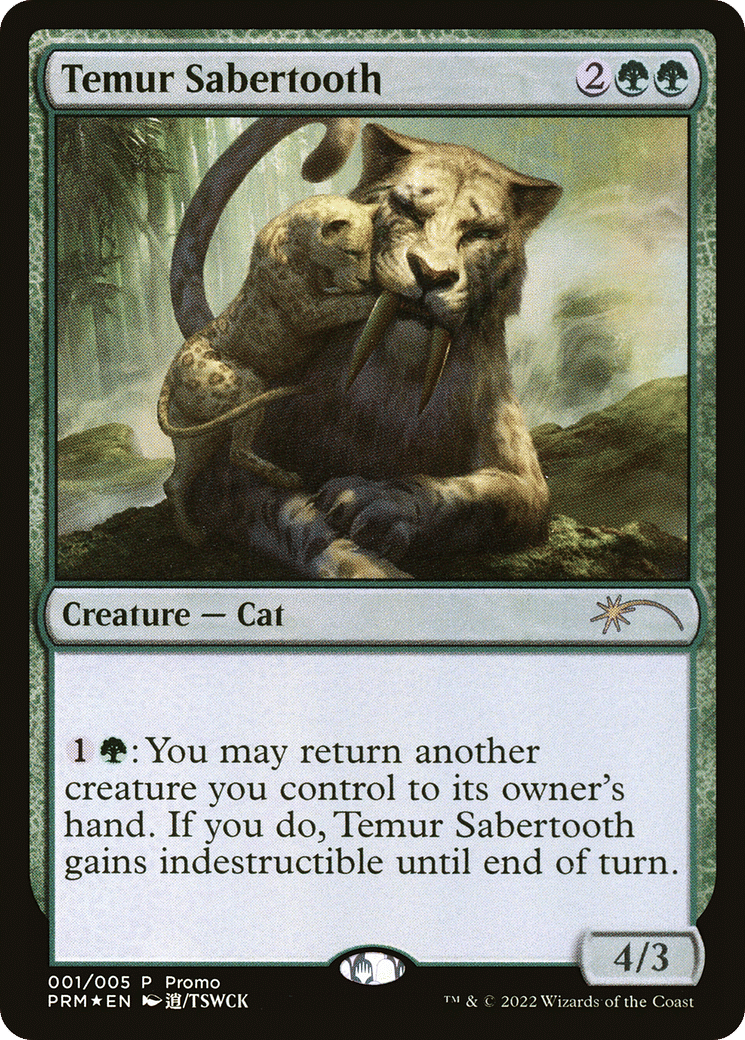 Temur Sabertooth — Year of the Tiger 2022 — Magic: The Gathering