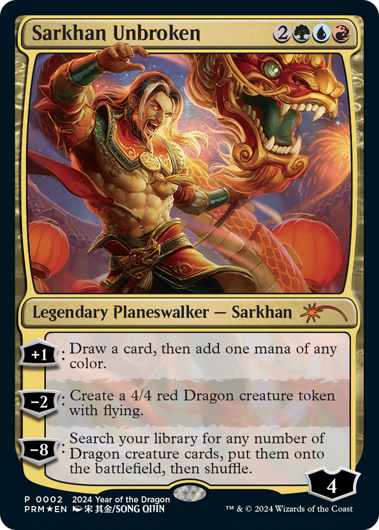 Sarkhan inaltéré from Year of the Dragon 2024 - Magic: The Gathering