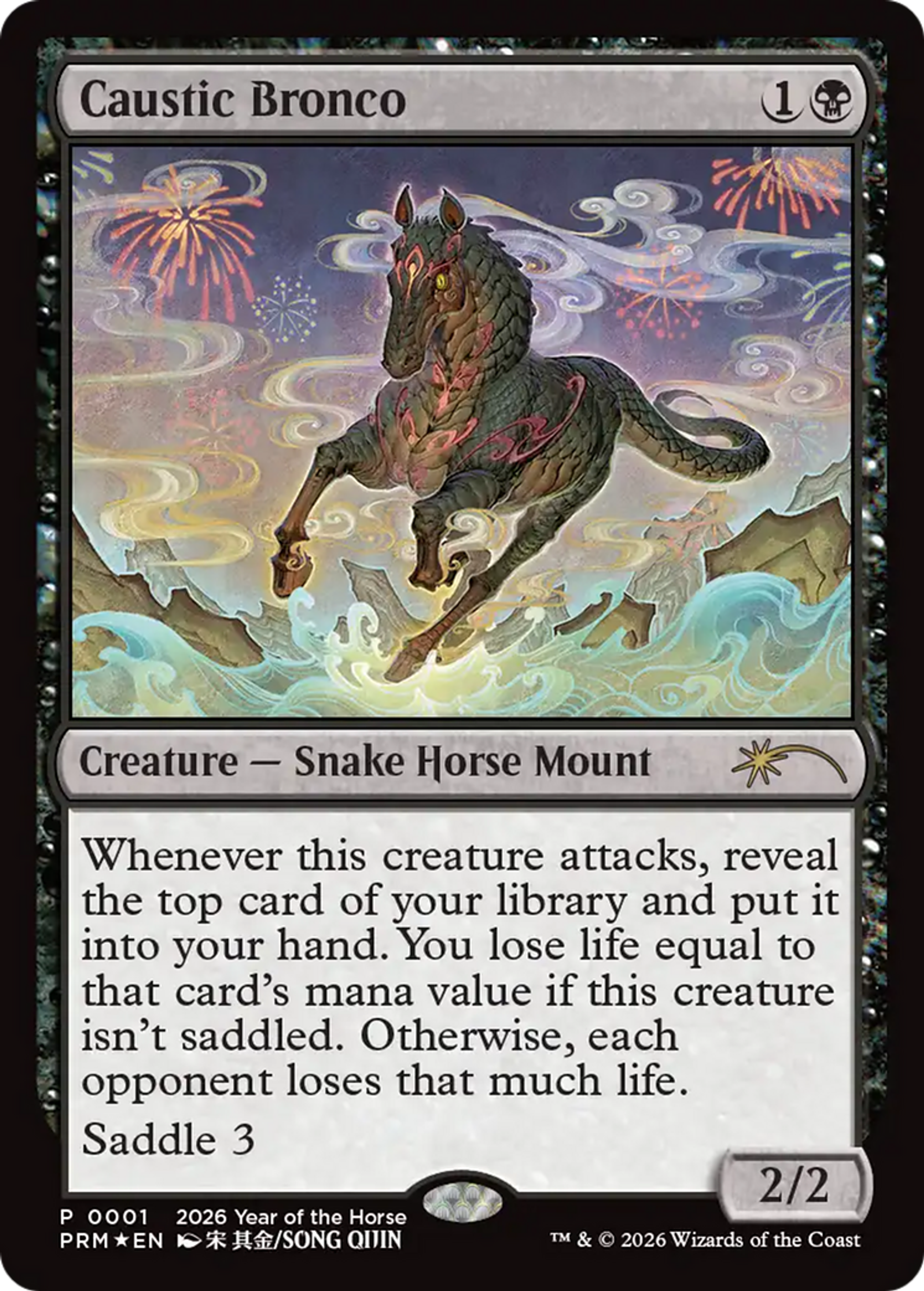 Caustic Bronco — Year of the Horse 2026 — Magic: The Gathering