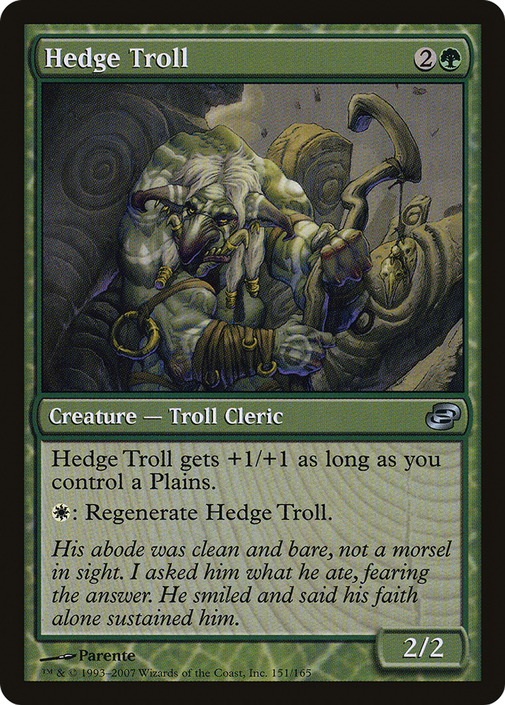 Hedge Troll — Planar Chaos — Magic: The Gathering
