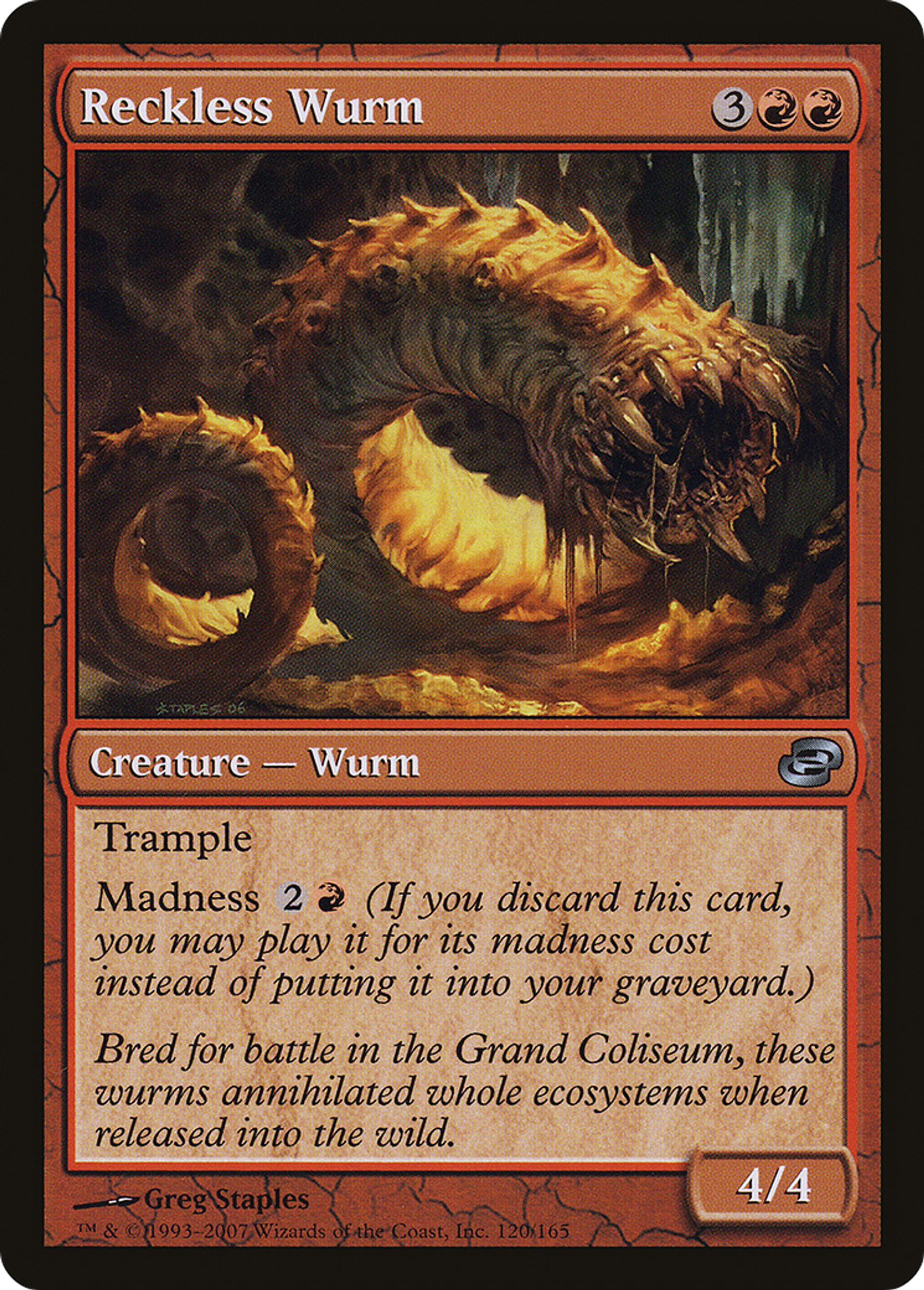 Reckless Wurm — Planar Chaos — Magic: The Gathering