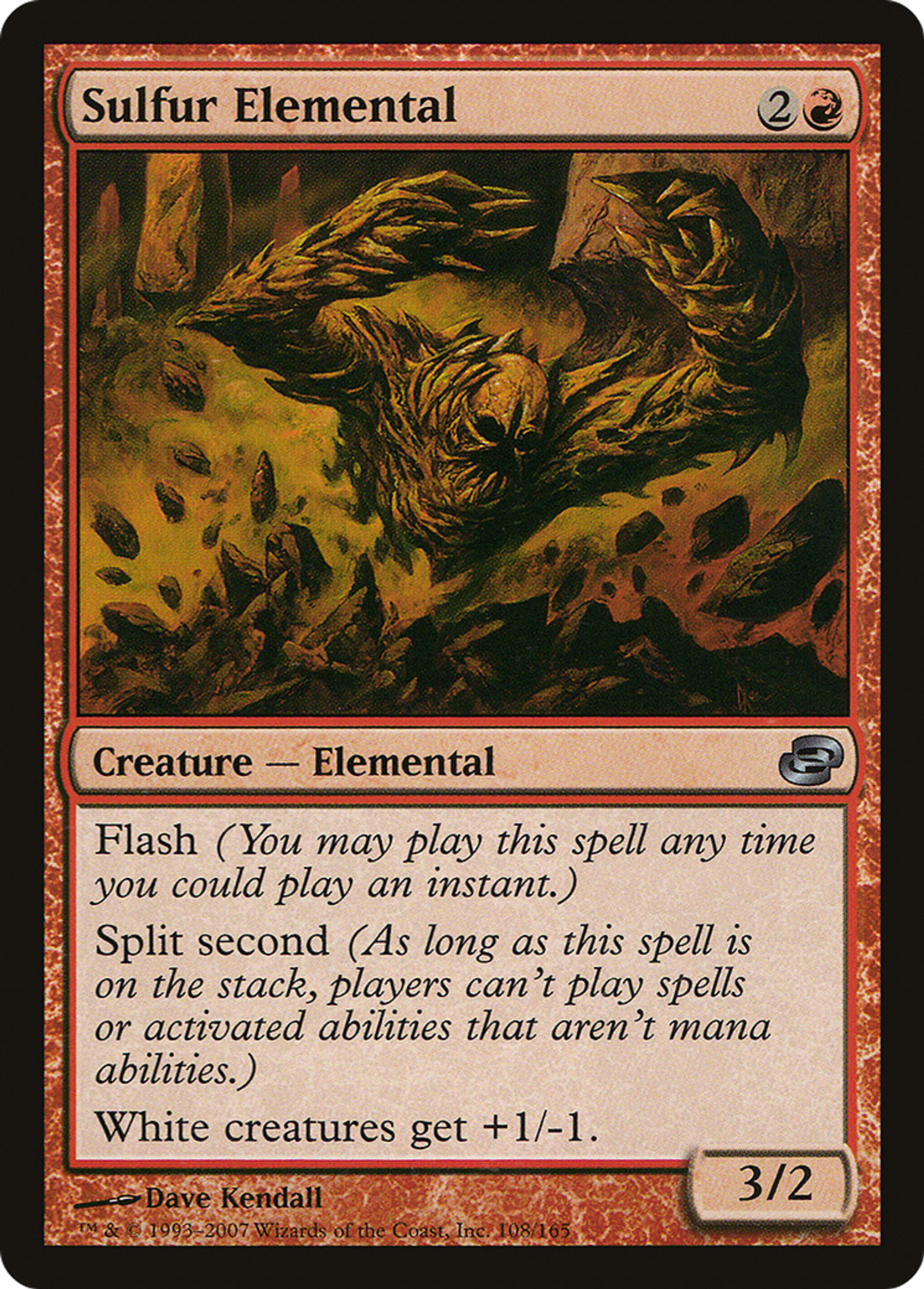 Sulfur Elemental — Planar Chaos — Magic: The Gathering