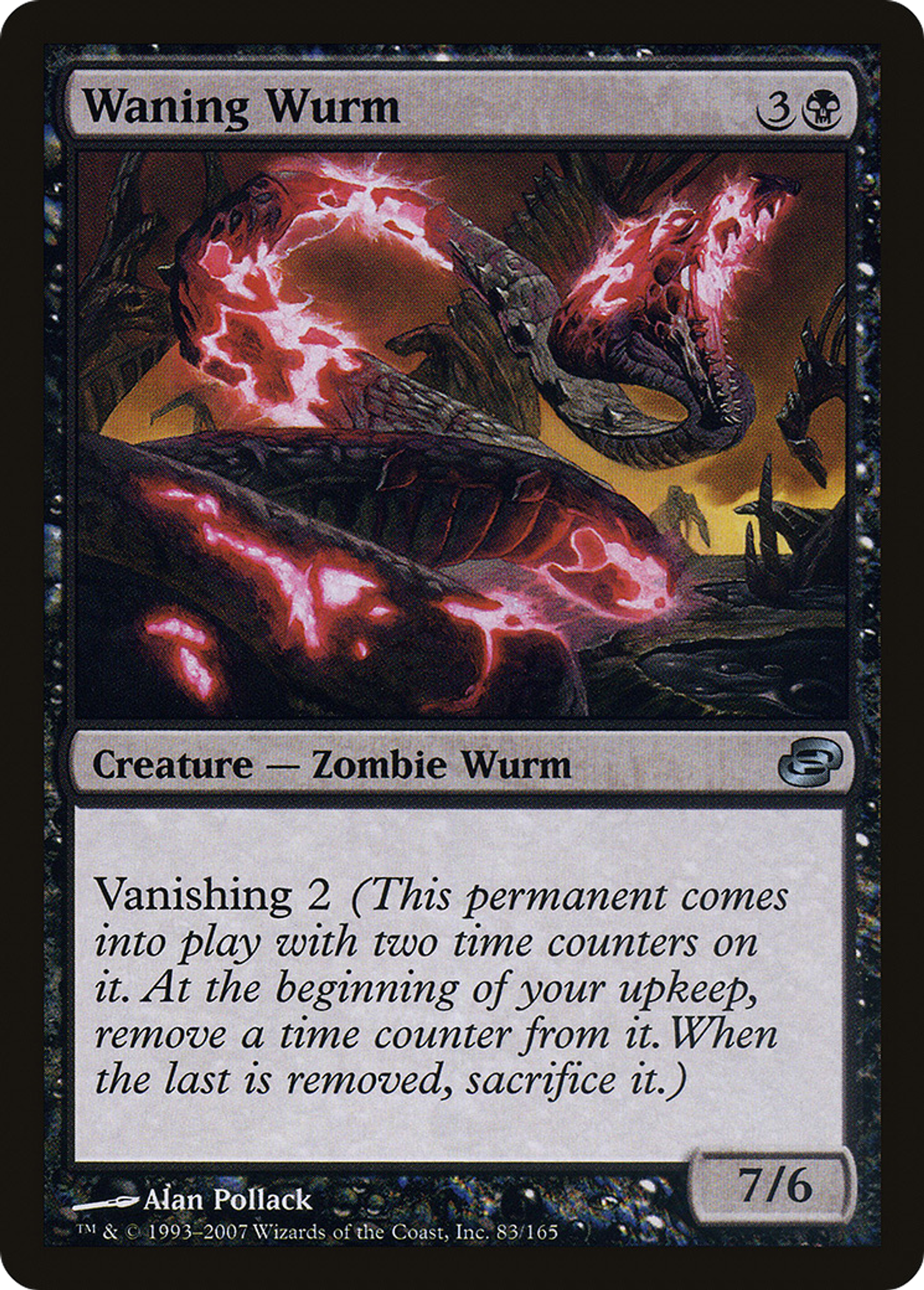 Waning Wurm — Planar Chaos — Magic: The Gathering