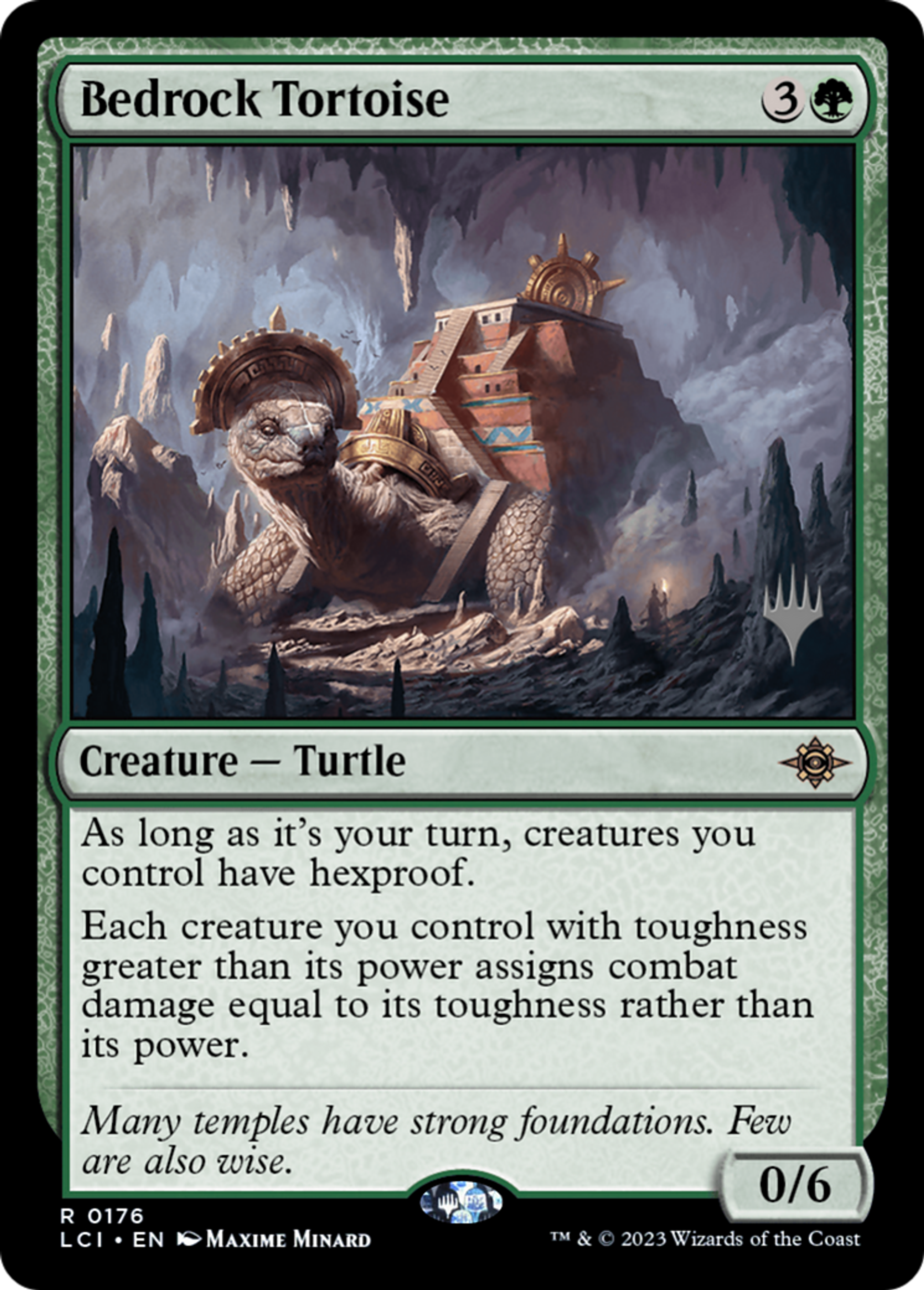 Bedrock Tortoise — The Lost Caverns of Ixalan Promos — Magic: The Gathering