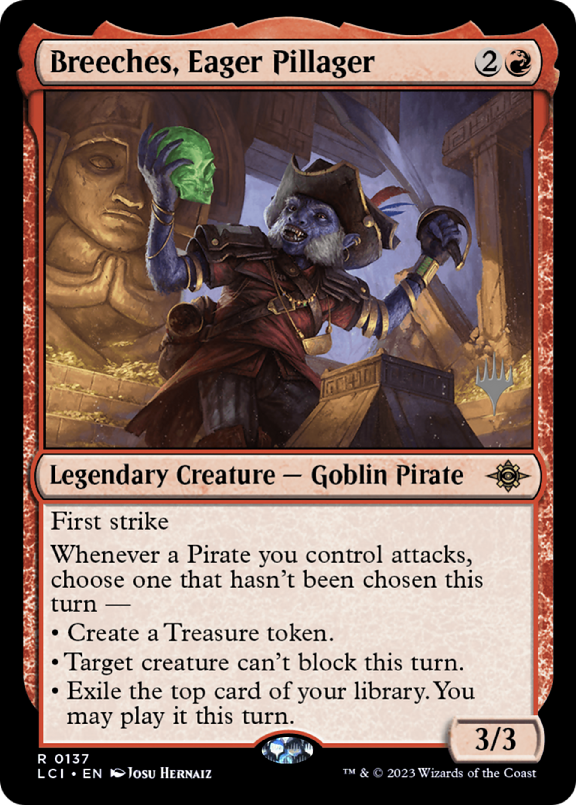 Braies, pillard impatient — The Lost Caverns of Ixalan Promos — Magic: The Gathering