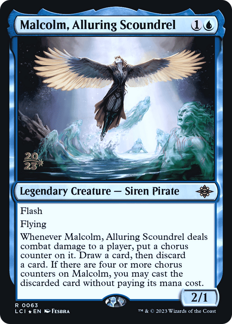 Malcolm, Alluring Scoundrel — The Lost Caverns of Ixalan Promos — Magic: The Gathering