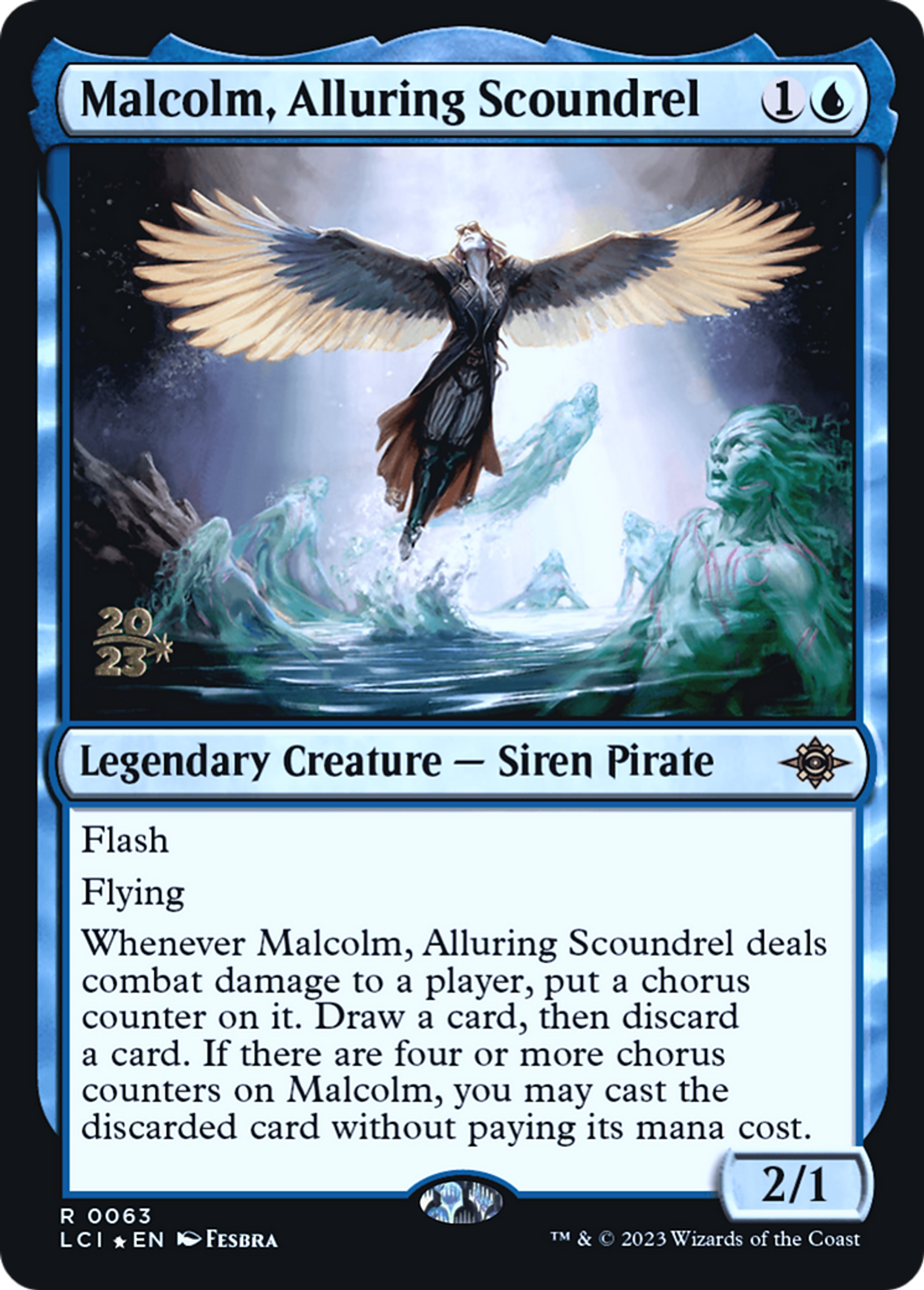 Malcolm, Alluring Scoundrel — The Lost Caverns of Ixalan Promos — Magic: The Gathering