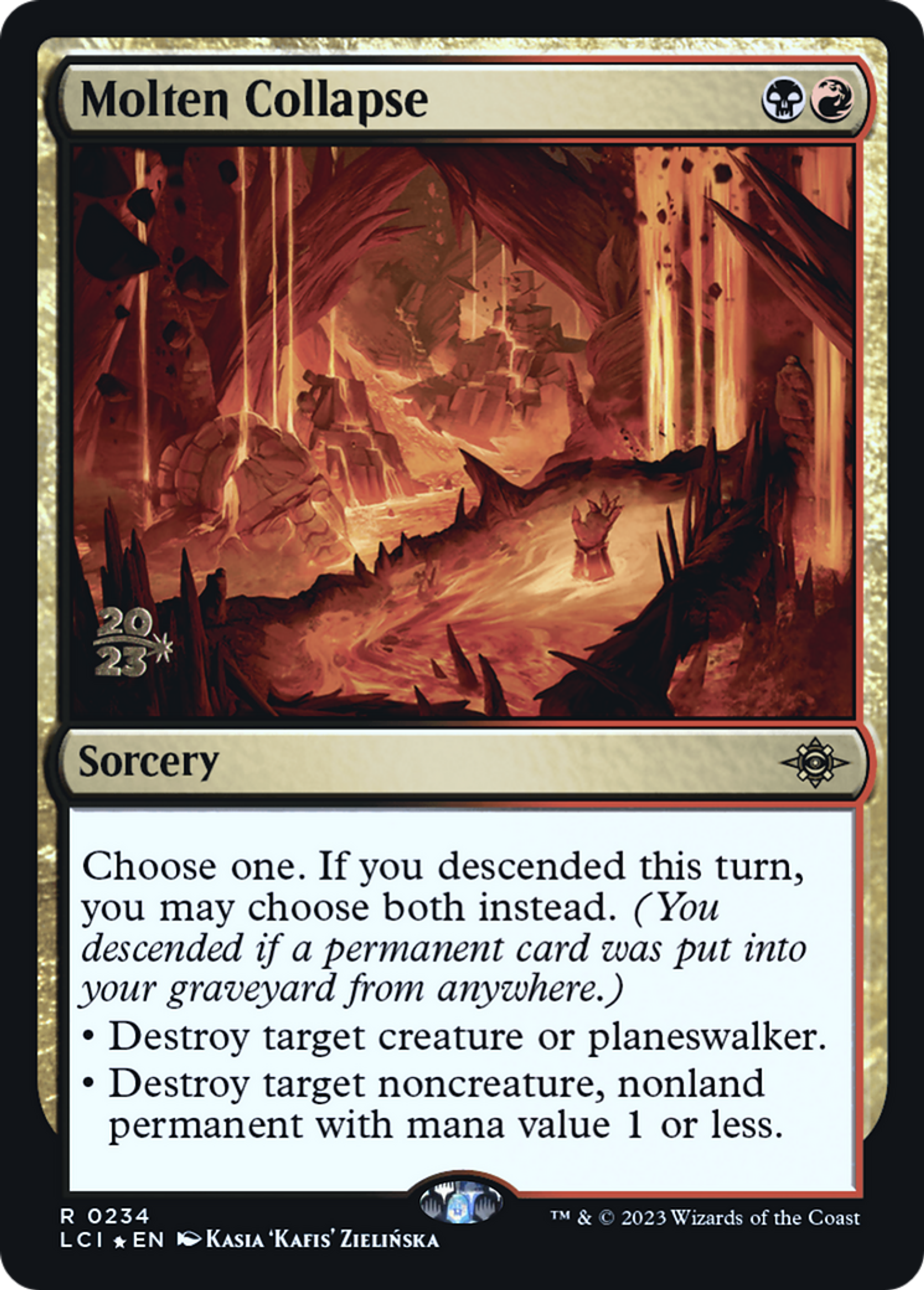 Molten Collapse — The Lost Caverns of Ixalan Promos — Magic: The Gathering