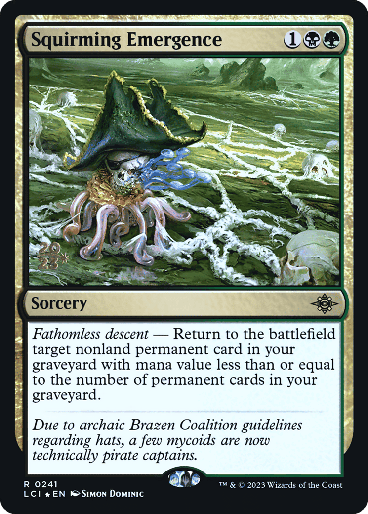 Squirming Emergence — The Lost Caverns of Ixalan Promos — Magic: The Gathering