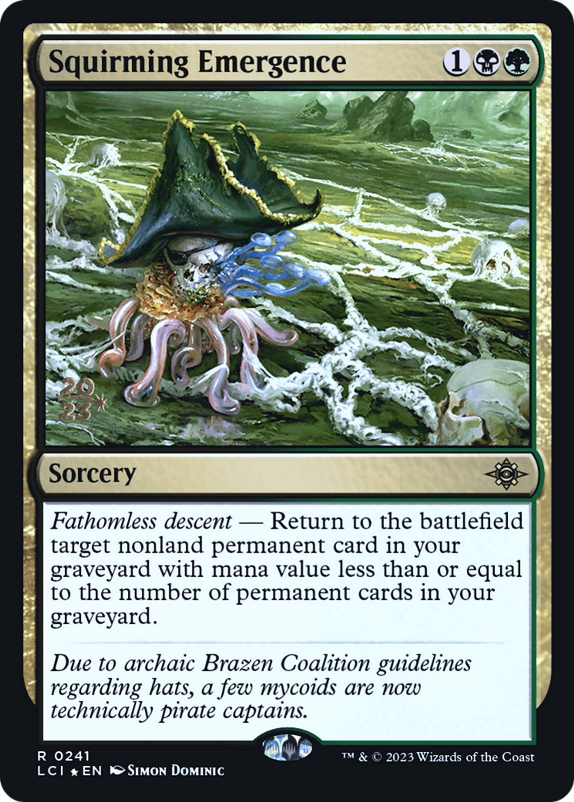 Squirming Emergence — The Lost Caverns of Ixalan Promos — Magic: The Gathering