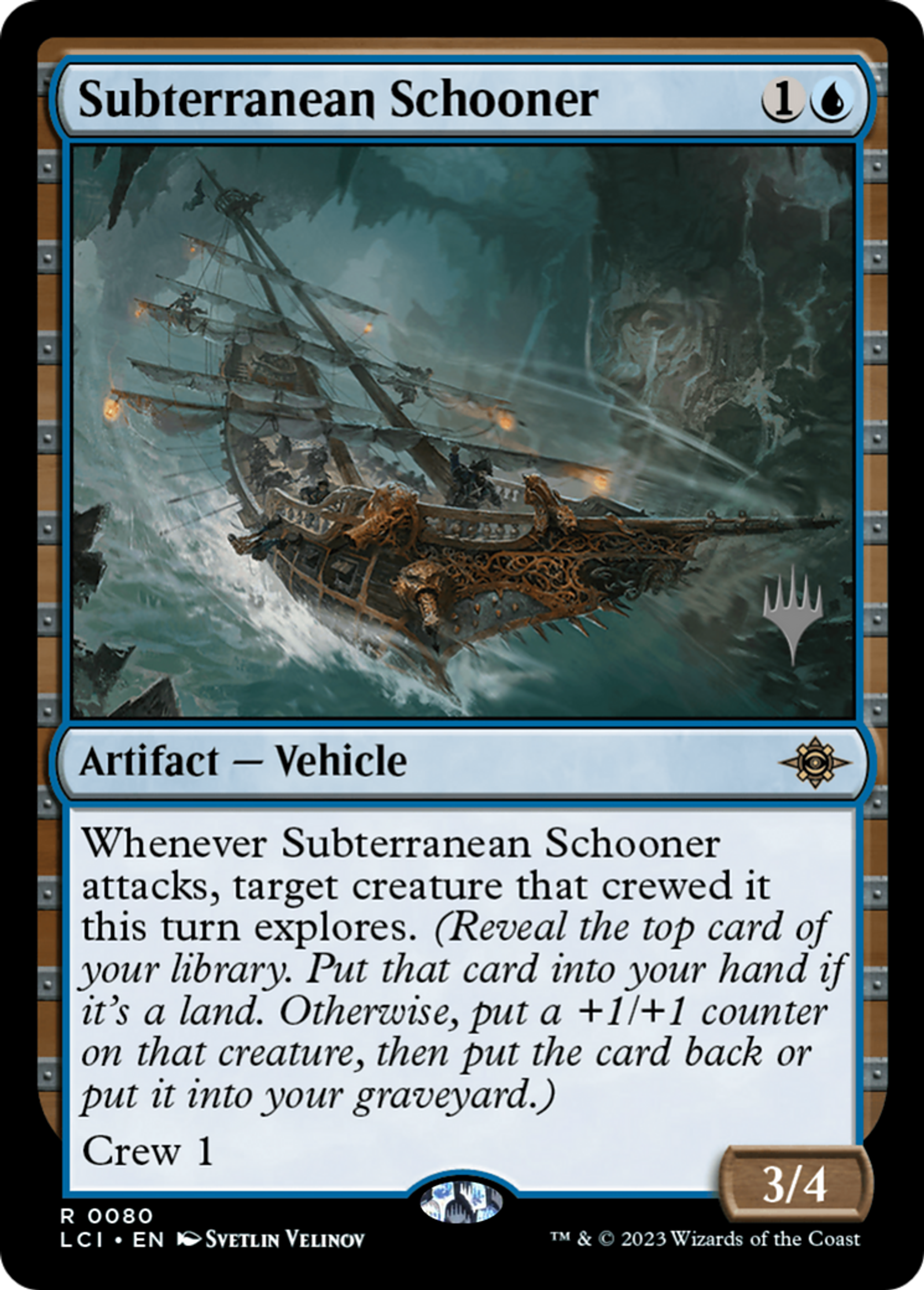 Subterranean Schooner — The Lost Caverns of Ixalan Promos — Magic: The Gathering
