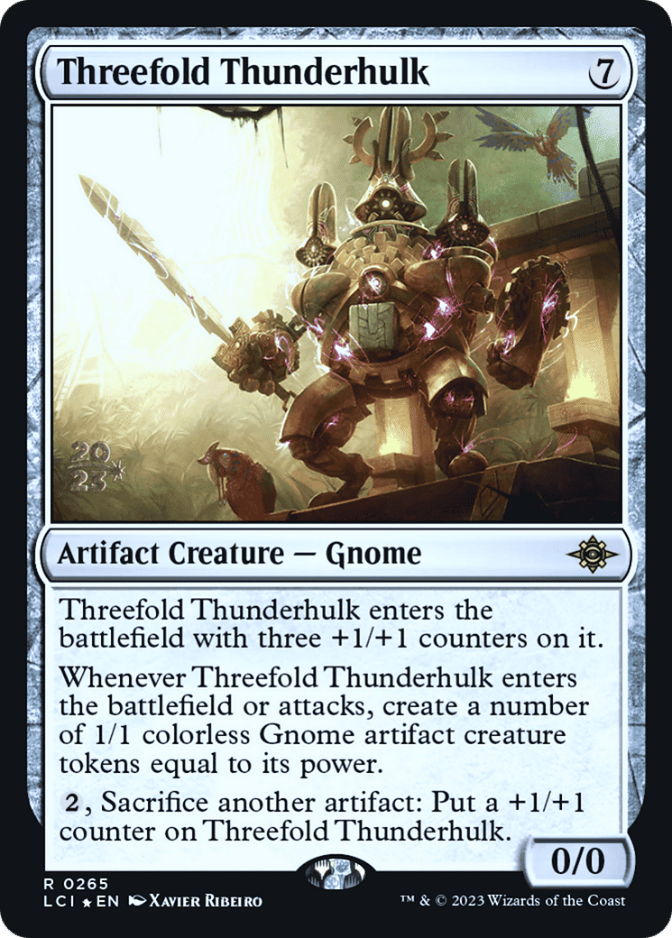 Threefold Thunderhulk — The Lost Caverns of Ixalan Promos — Magic: The Gathering