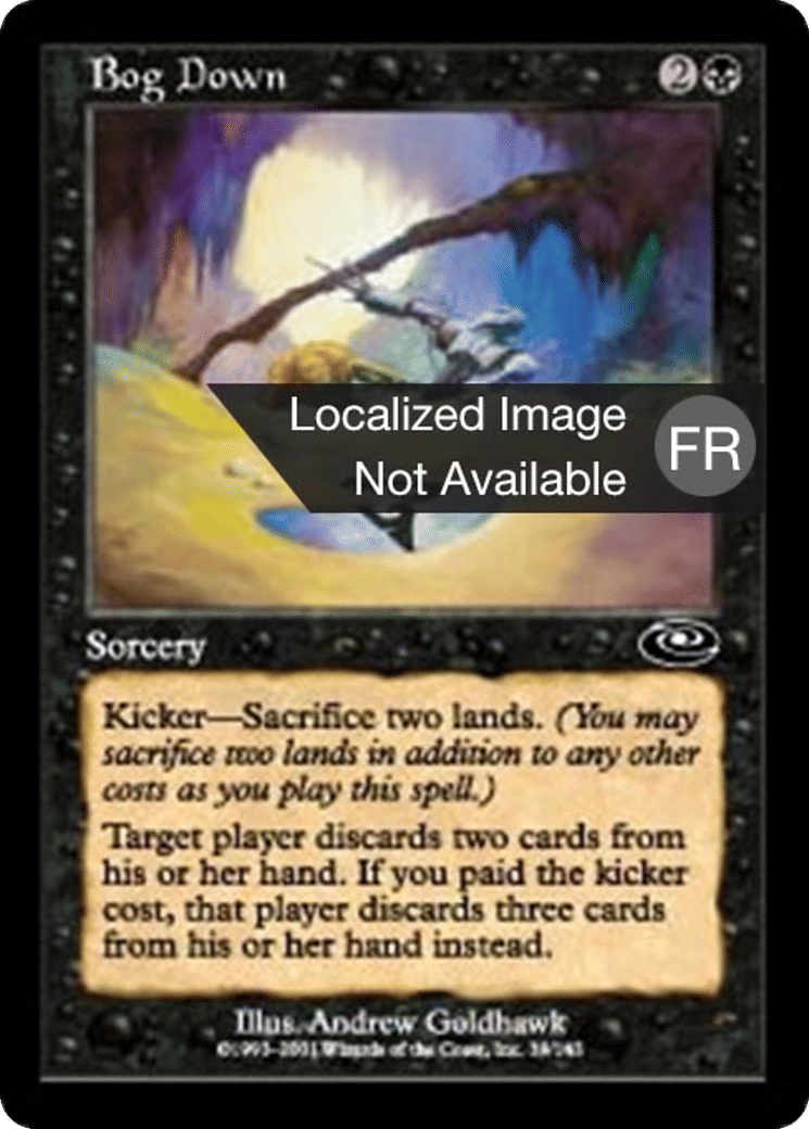 Affaissement marécageux — Planeshift — Magic: The Gathering