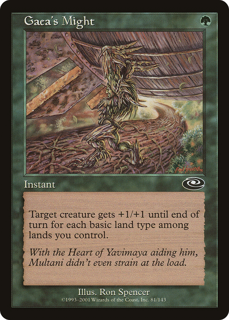 Gaea's Might — Planeshift — Magic: The Gathering