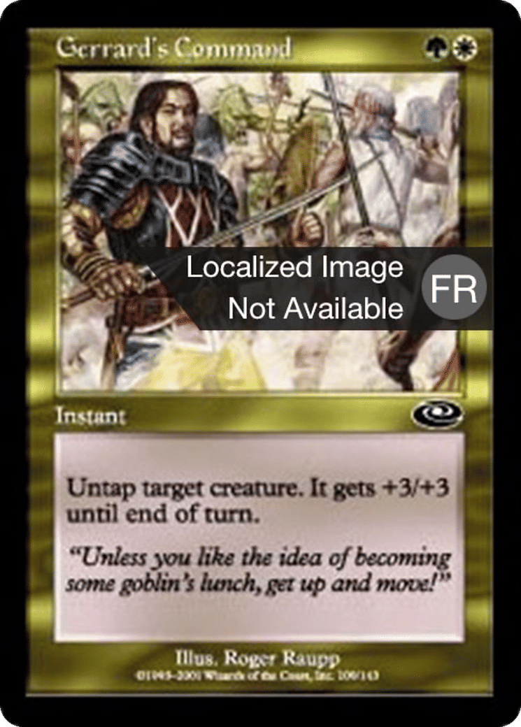 Commandement de Gerrard — Planeshift — Magic: The Gathering