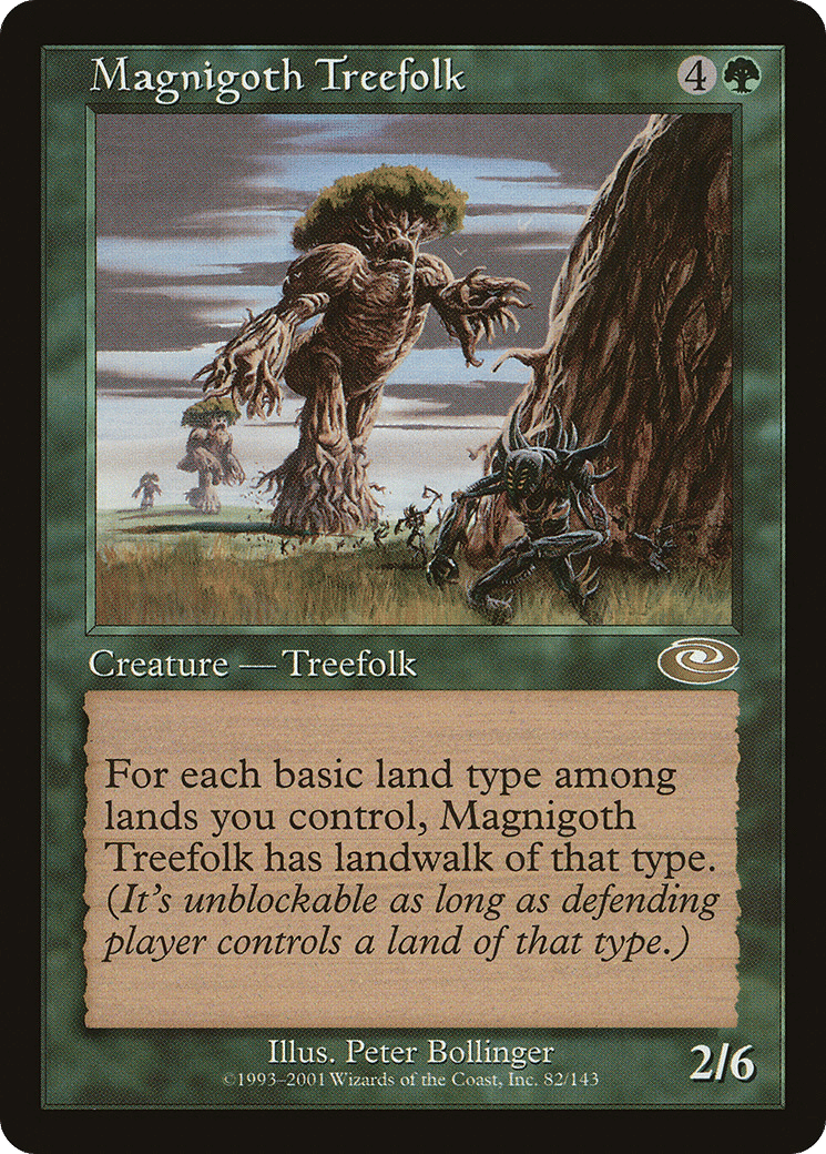 Magnigoth Treefolk — Planeshift — Magic: The Gathering