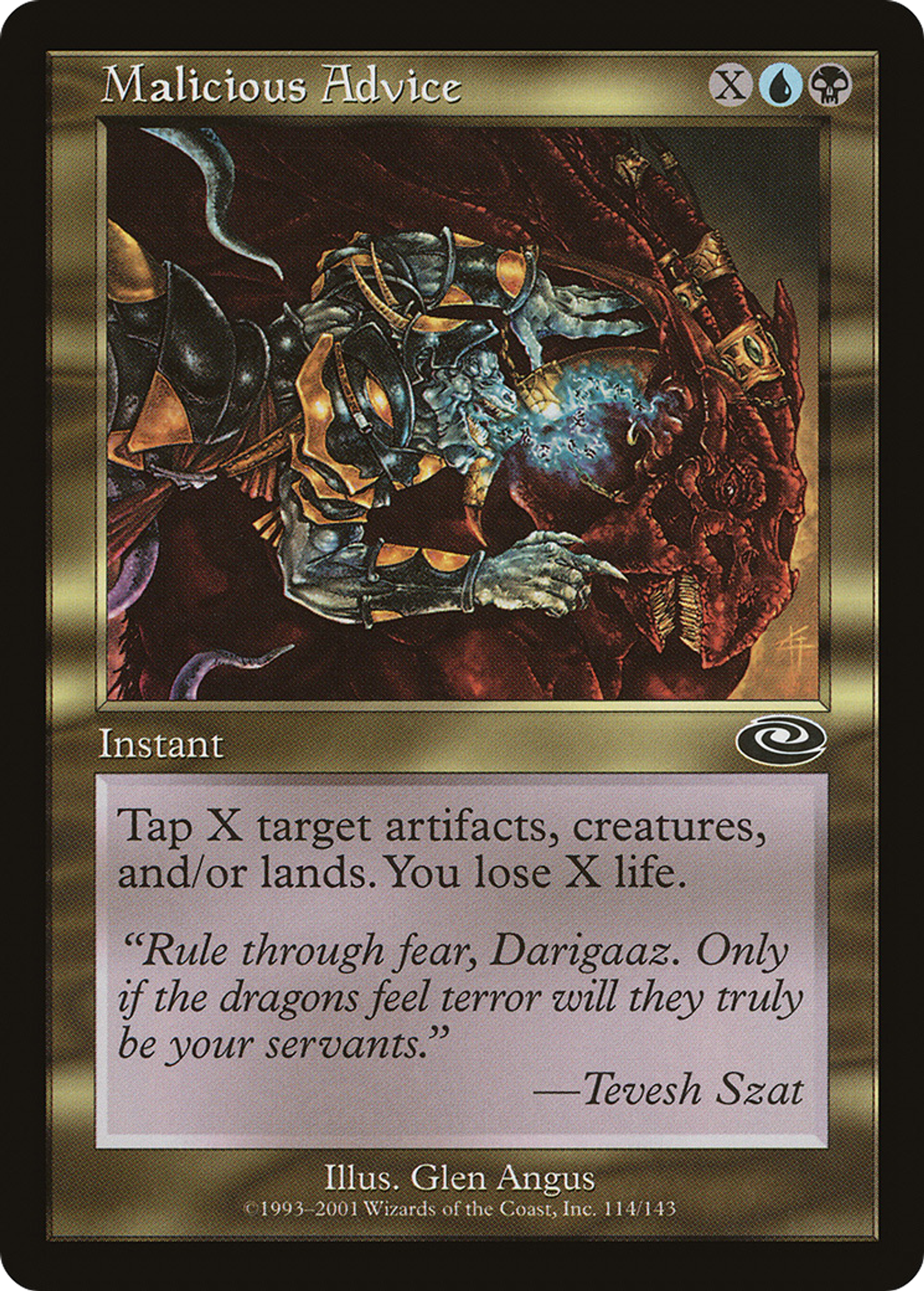 Malicious Advice — Planeshift — Magic: The Gathering